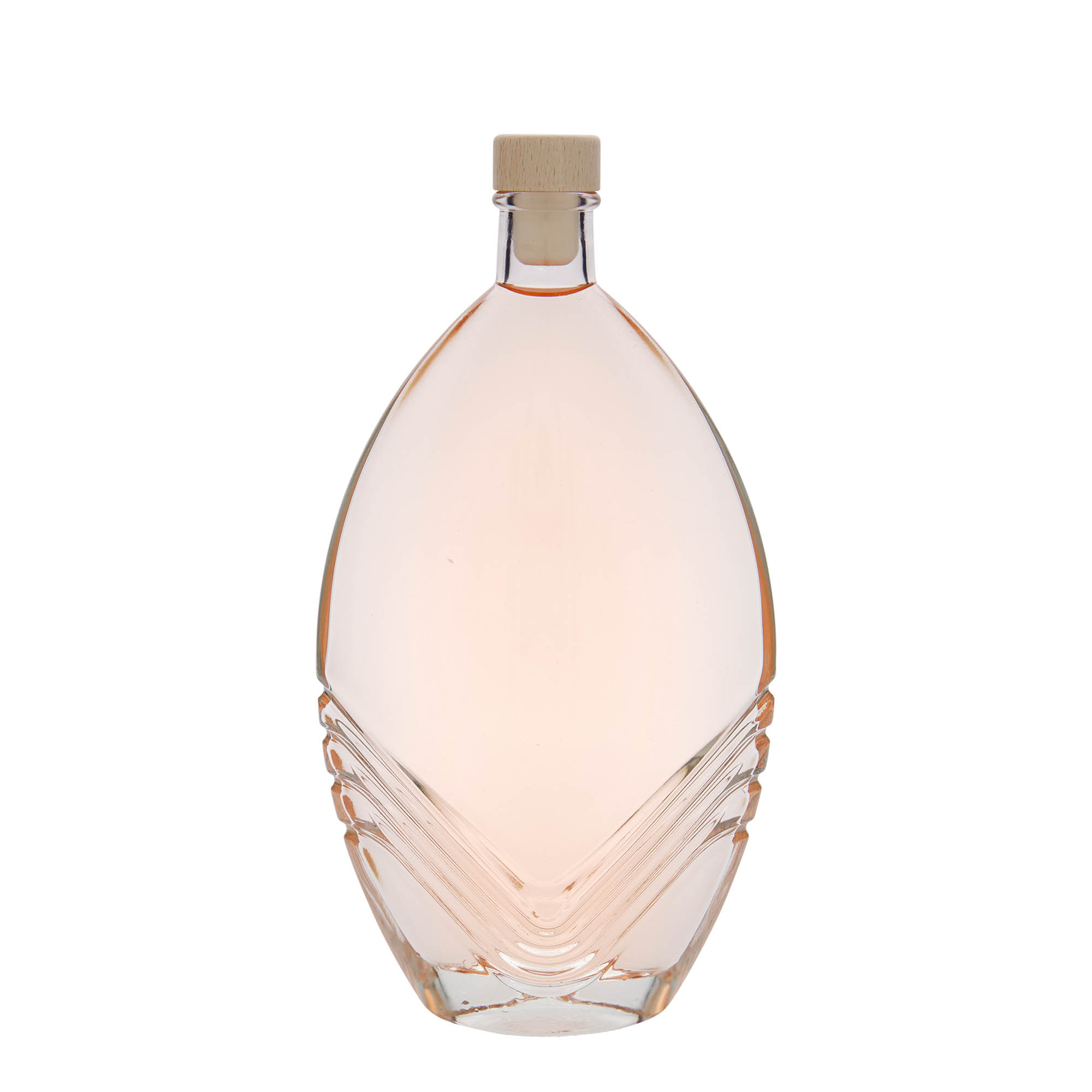 500 ml butelka szklana 'Florence', owalna, wylot: korek