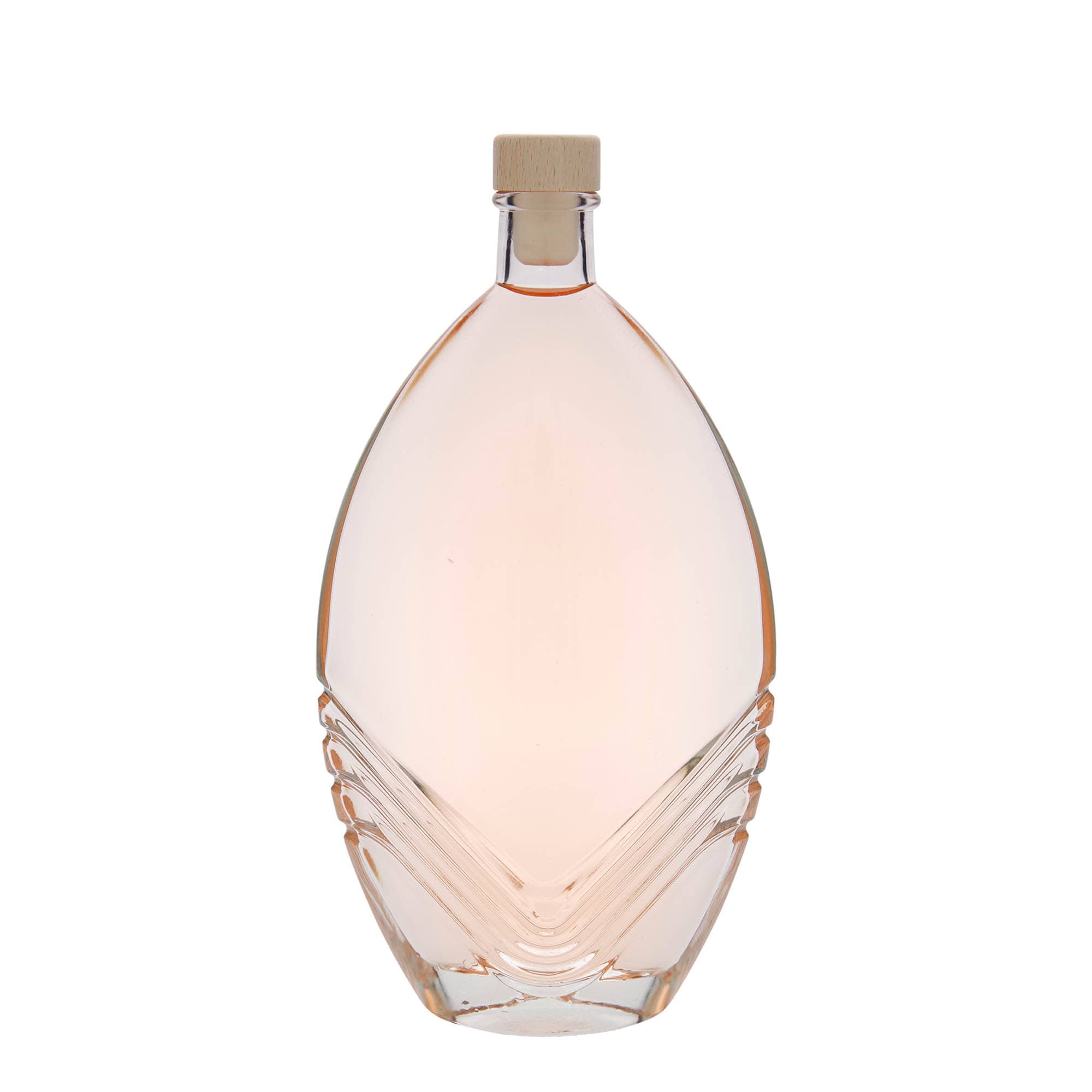 500 ml butelka szklana 'Florence', owalna, wylot: korek