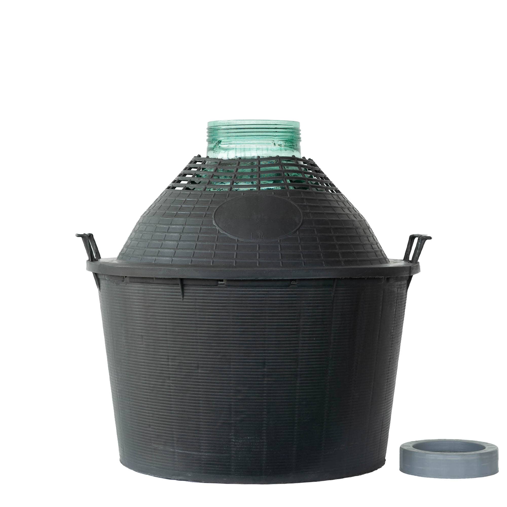 34 l butla balonowa z szeroką szyjką, szkło, otwór: zakrętka gwintowana