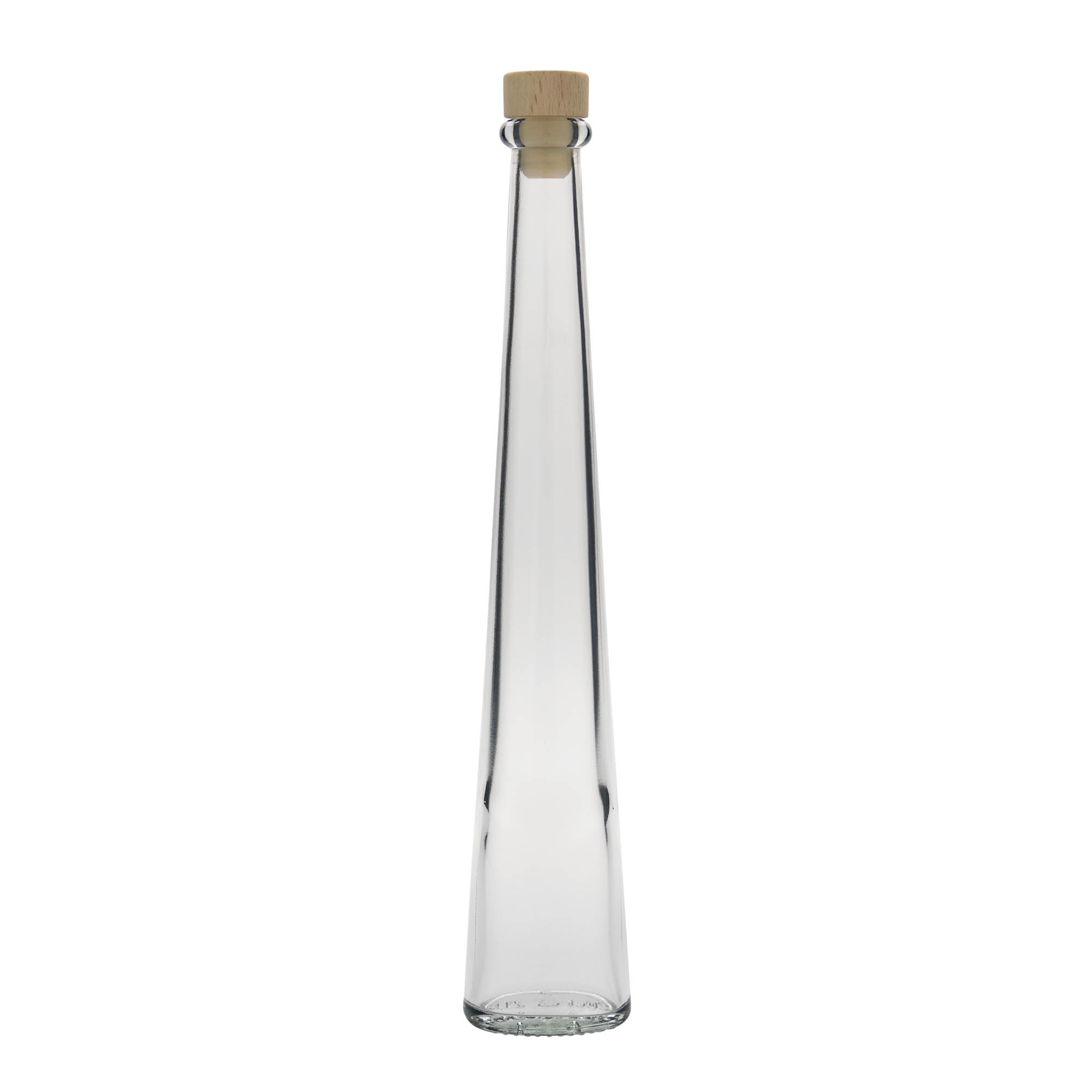 200 ml butelka szklana 'Dama Ovale', owalna, szyjka: korek