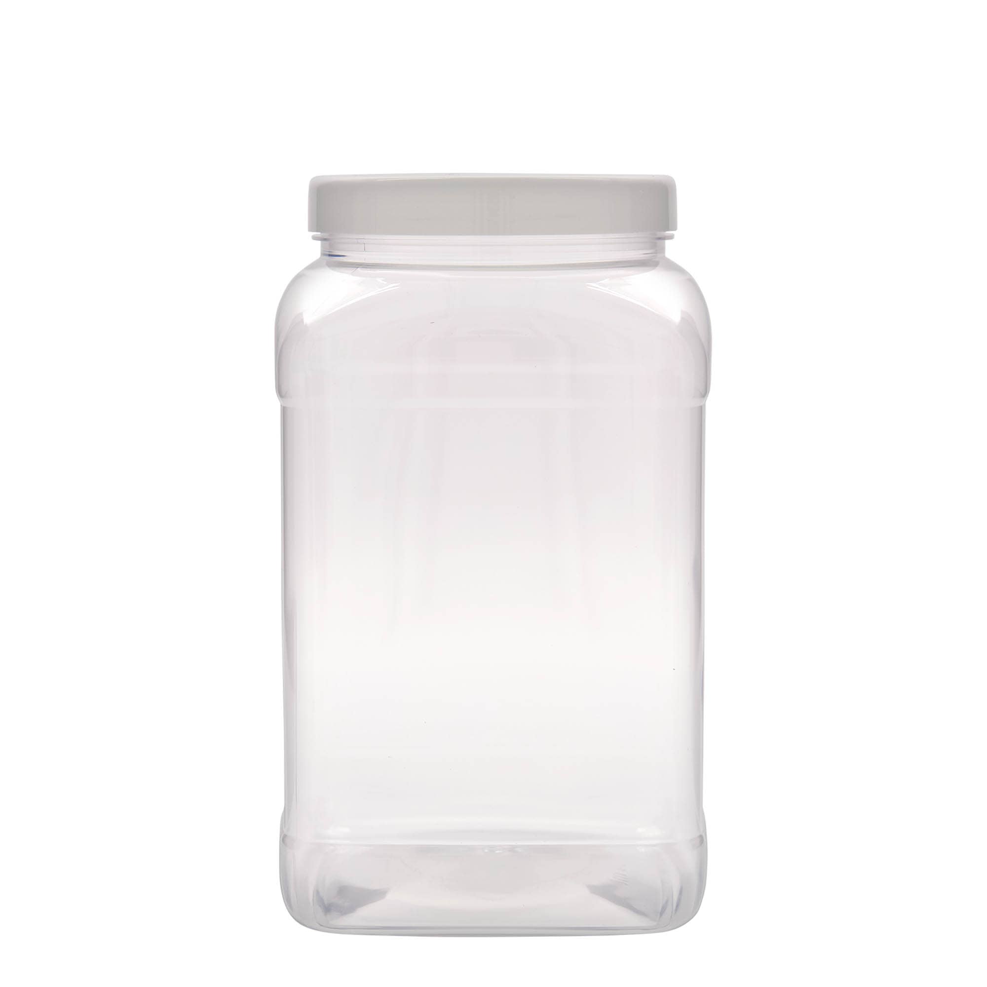 3000 ml słoiczek PET 'Dana', kwadratowy, kolor przezroczysty, zamknięcie: 110/400