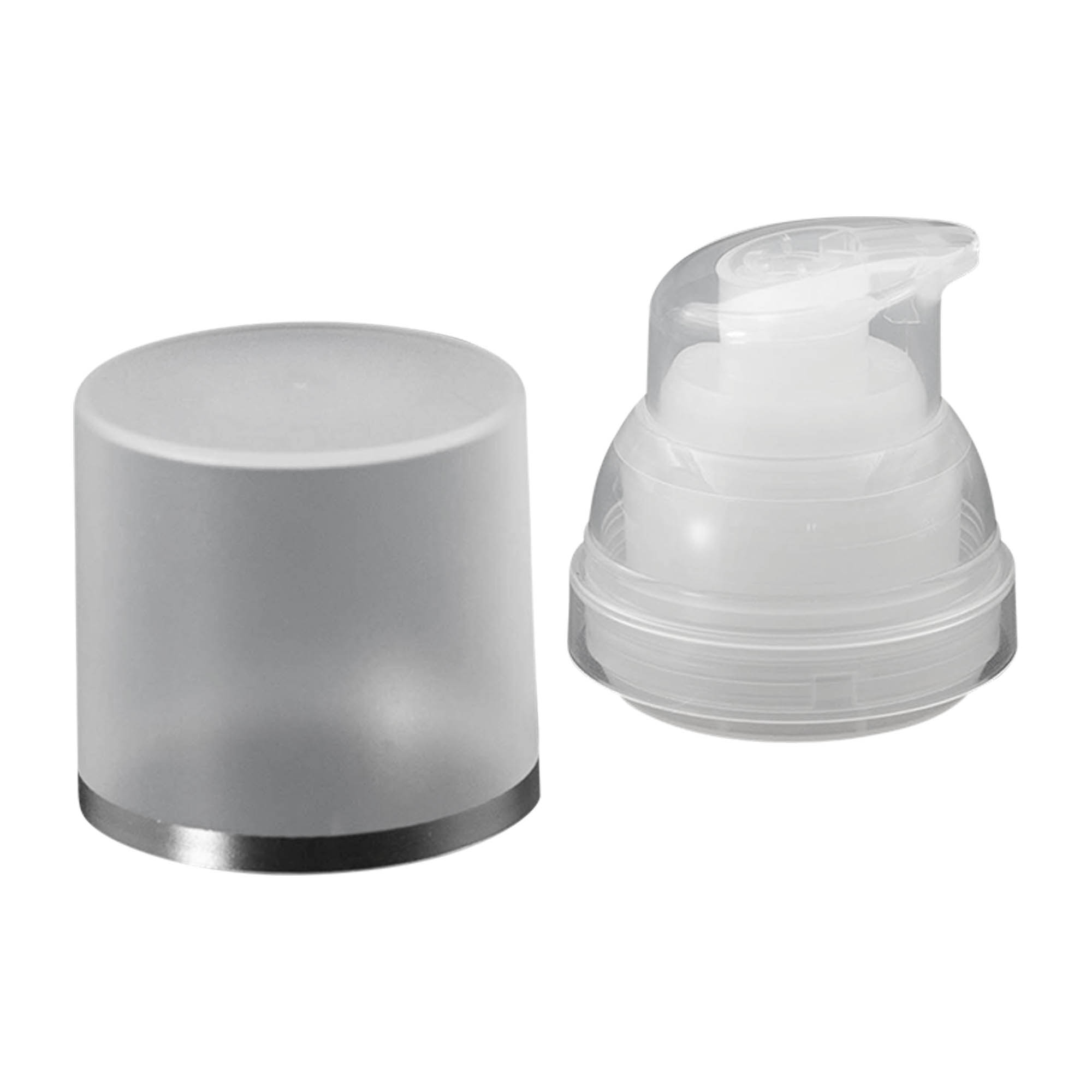 Pompa dozująca bezpowietrzna 'Mezzo', tworzywo sztuczne PP, naturalny kolor Pompa dozująca bezpowietrzna 'Mezzo', tworzywo sztuczne PP, naturalny kolor