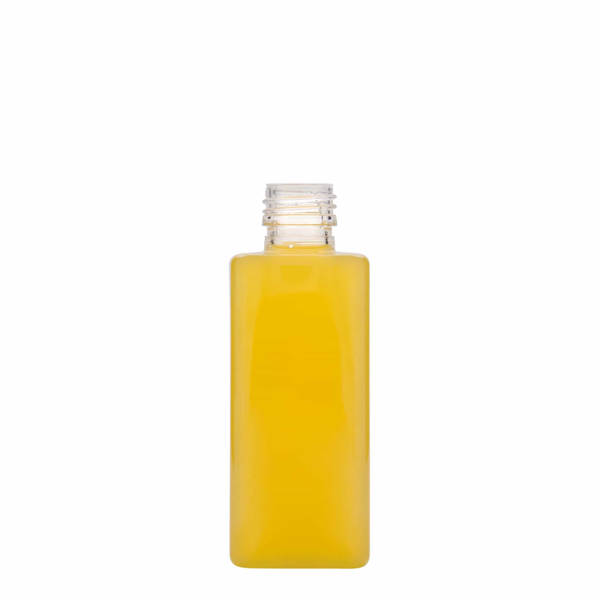 250 ml butelka PET „Karl”, kwadratowa, tworzywo sztuczne, gwint: PP 28