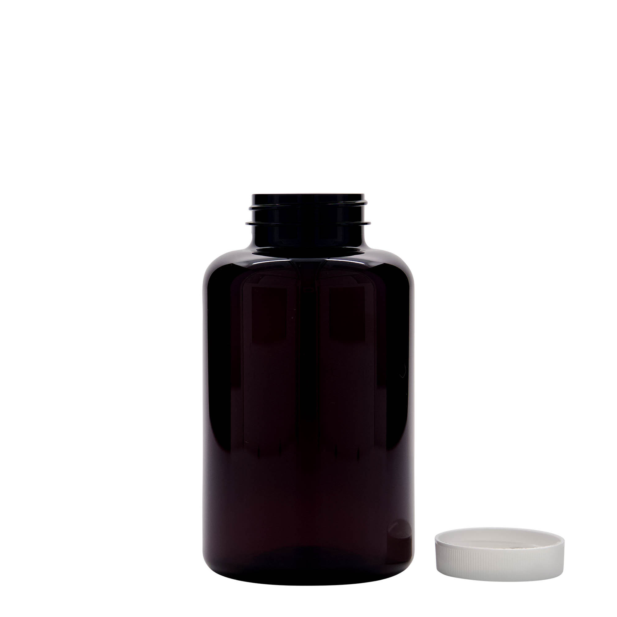 500 ml butelka PET, plastik, brązowa, gwint: 45/400 500 ml butelka PET, plastik, brązowa, gwint: 45/400