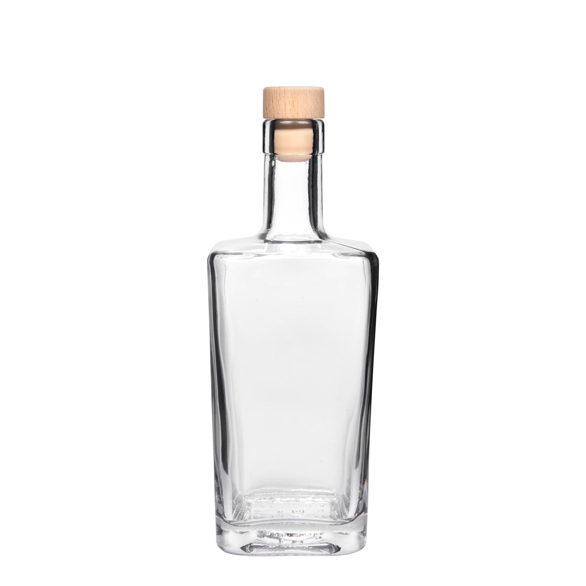 Butelka szklana 500 ml „Noel”, kwadratowa, wylot: korek Butelka szklana 500 ml „Noel”, kwadratowa, wylot: korek
