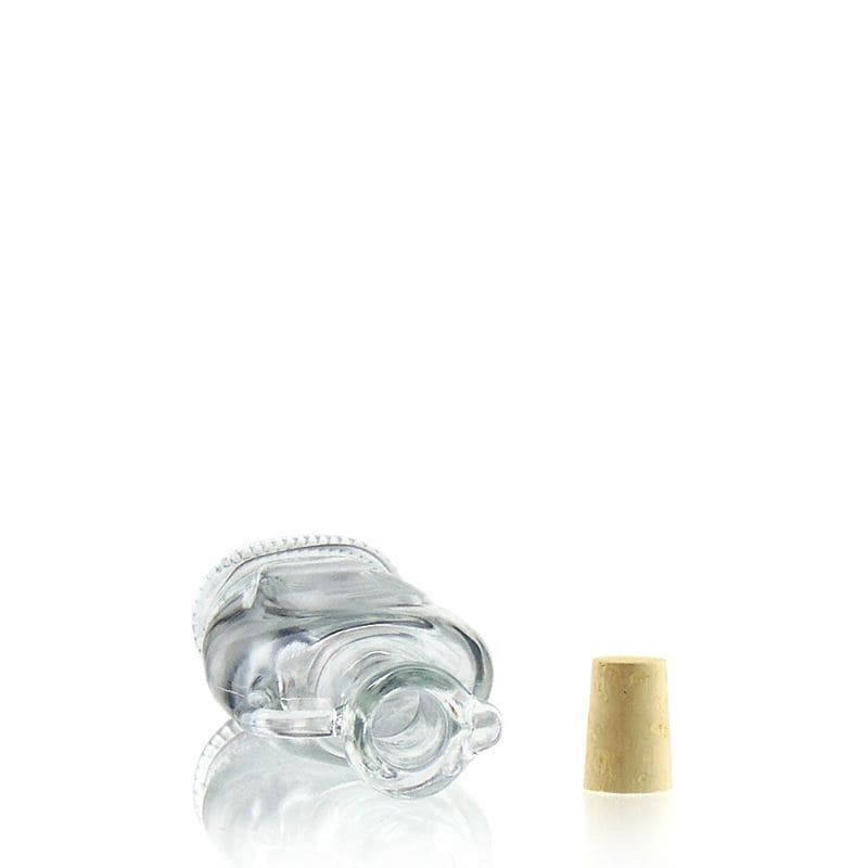 250 ml butelka szklana 'Eleganta', owalna, wylot: korek