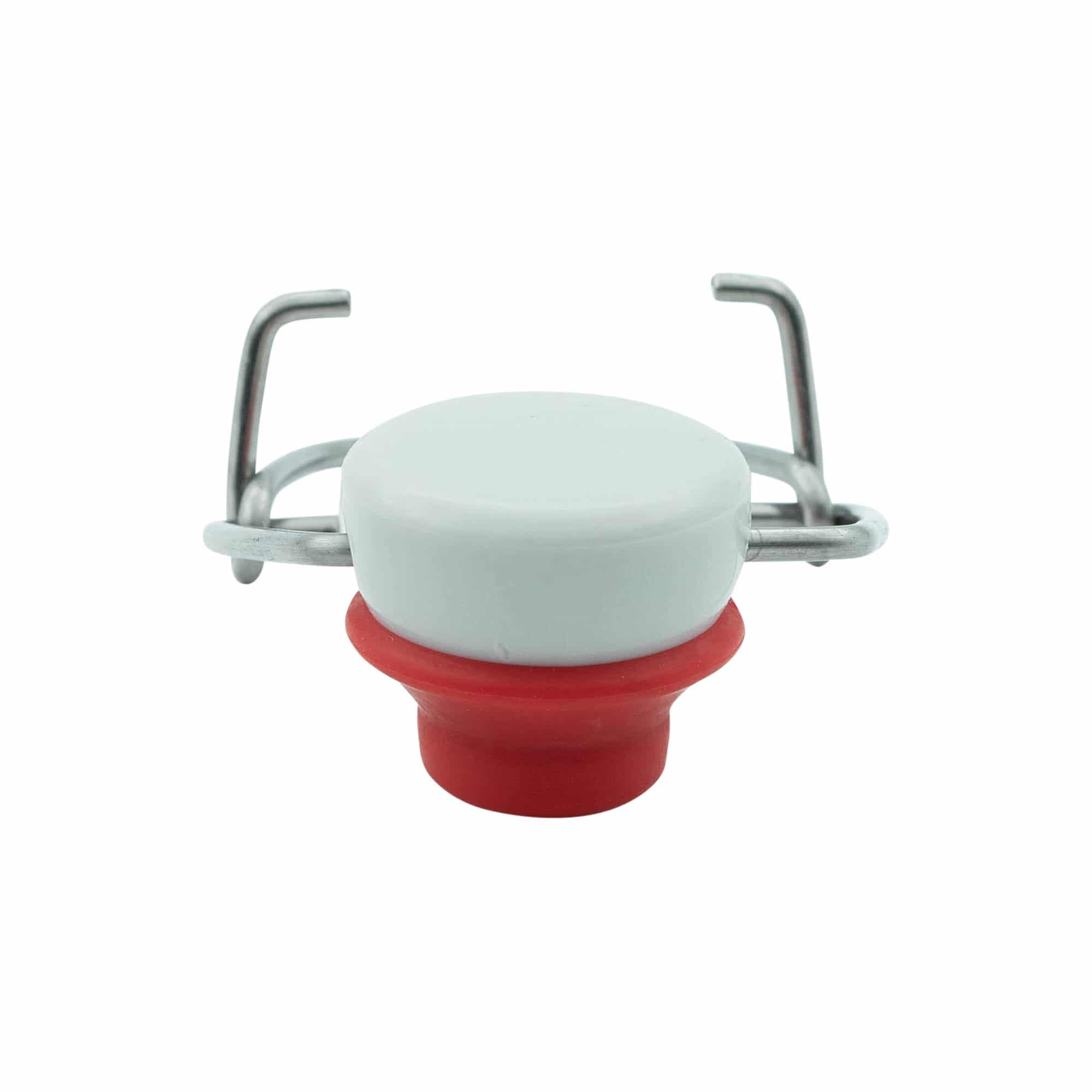 Zapięcie na sprzączkę w rozmiarze specjalnym, tworzywo sztuczne, czerwono-białe