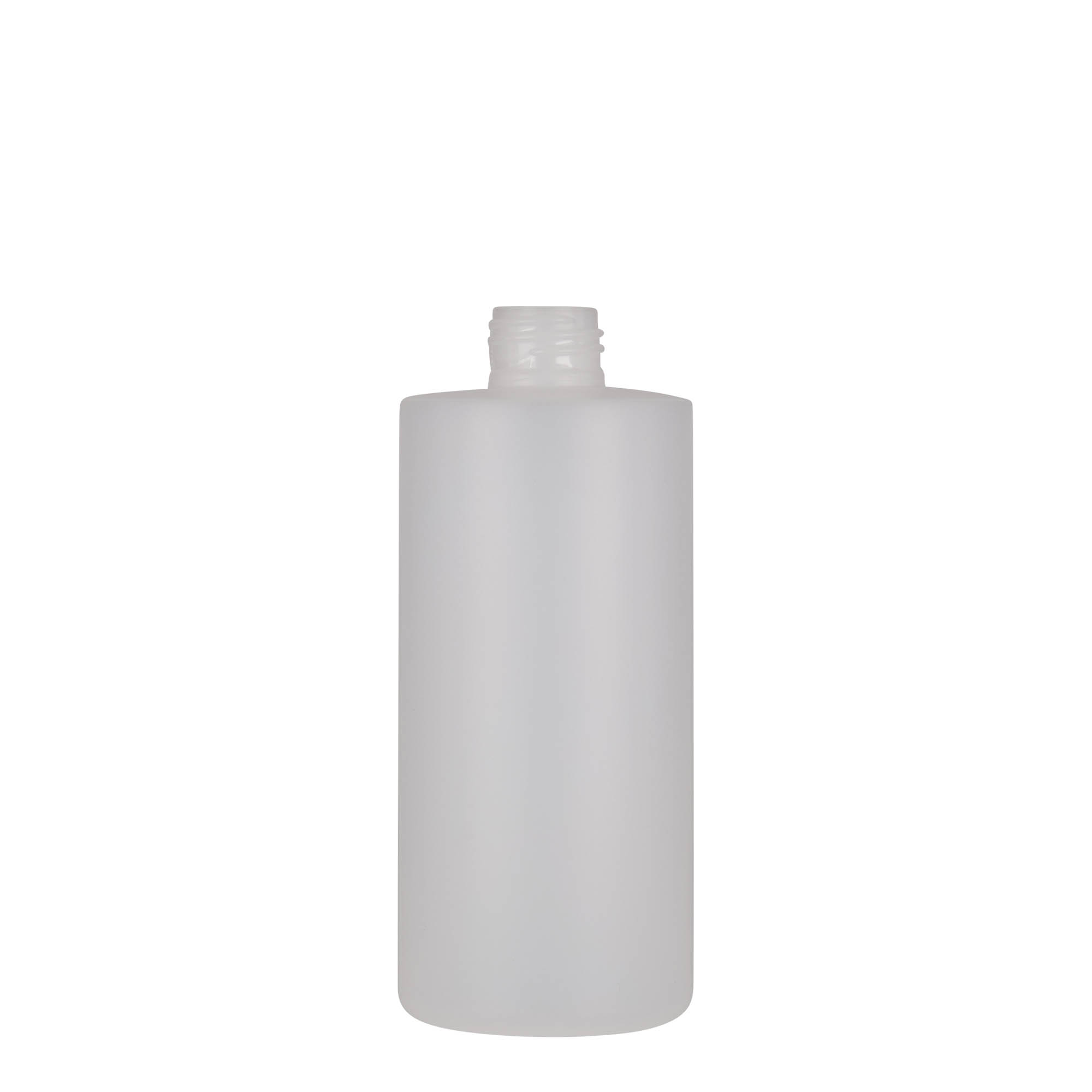 300 ml butelka plastikowa 'Pipe', HDPE, biała, gwint: 24/410