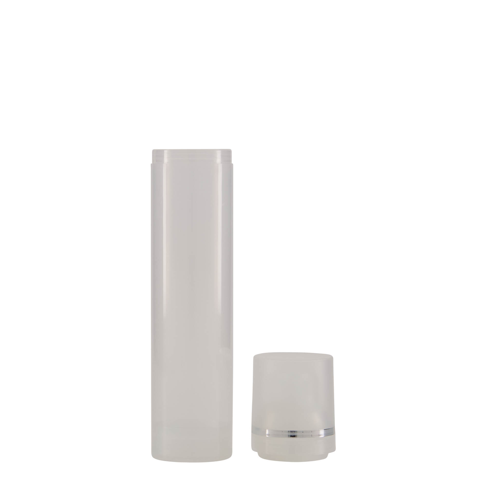 100 ml dozownik beztlenowy „Mezzo”, tworzywo sztuczne PP, naturalny 100 ml dozownik beztlenowy „Mezzo”, tworzywo sztuczne PP, naturalny