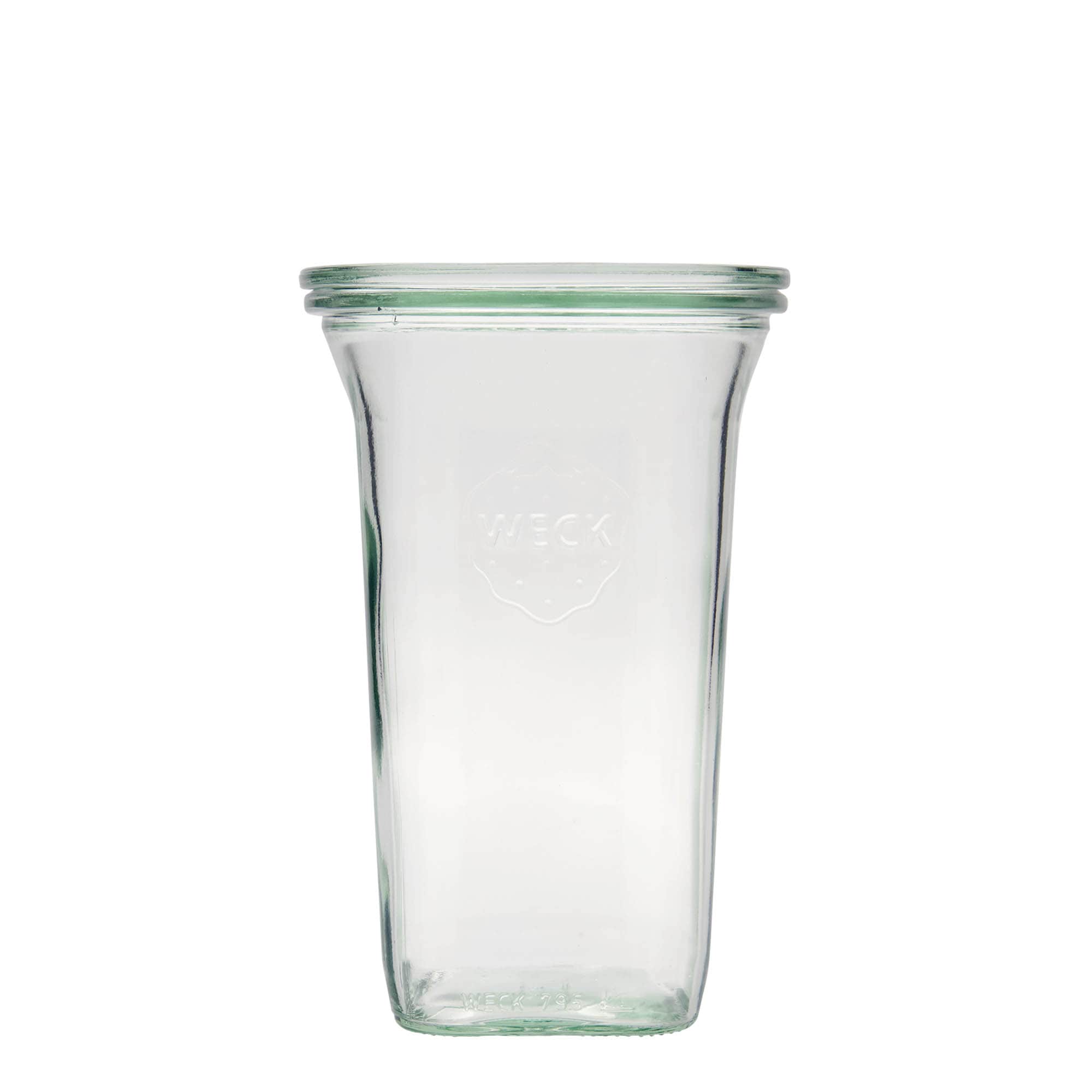 795 ml słoik WECK Quadro, kwadratowy, wylot: okrągły rant 795 ml słoik WECK Quadro, kwadratowy, wylot: okrągły rant