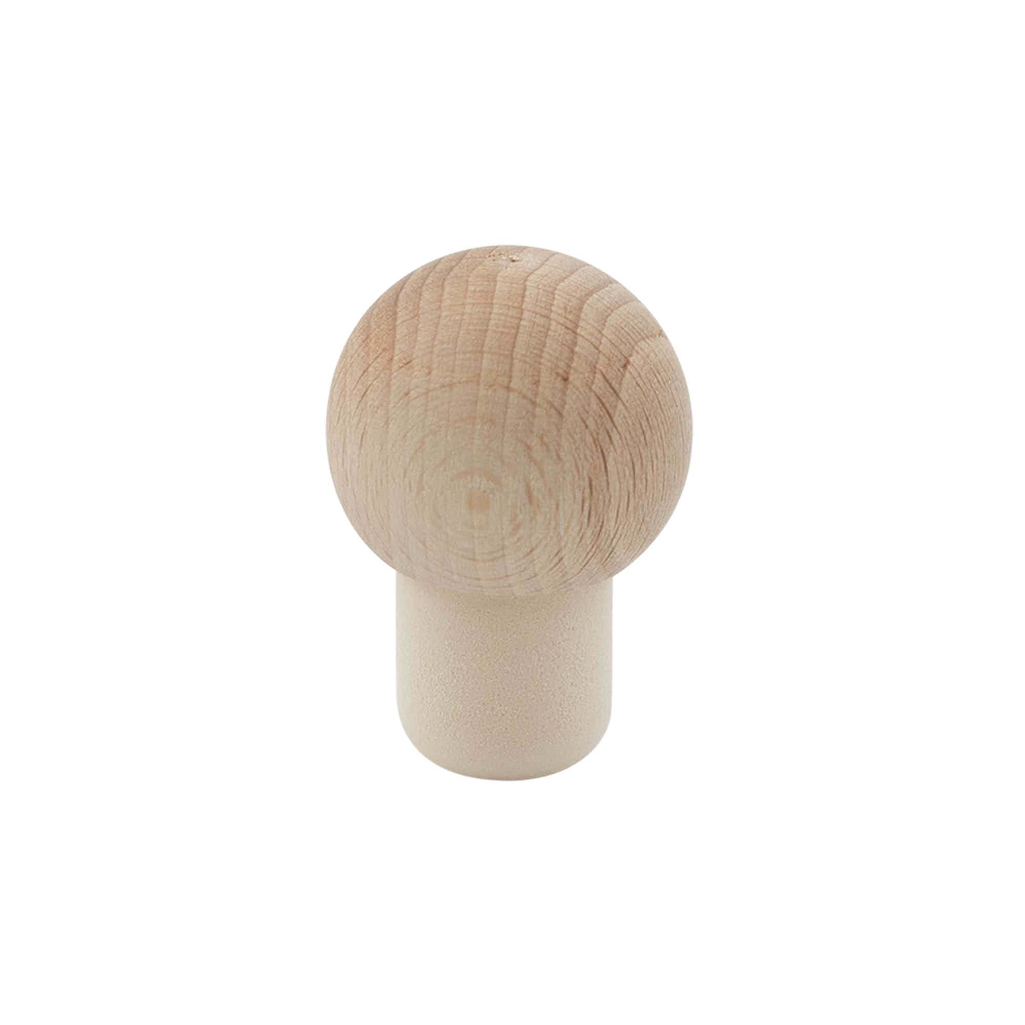 Korek z uchwytem 19 mm 'Kugel', drewno/plastik, do otworu: korek