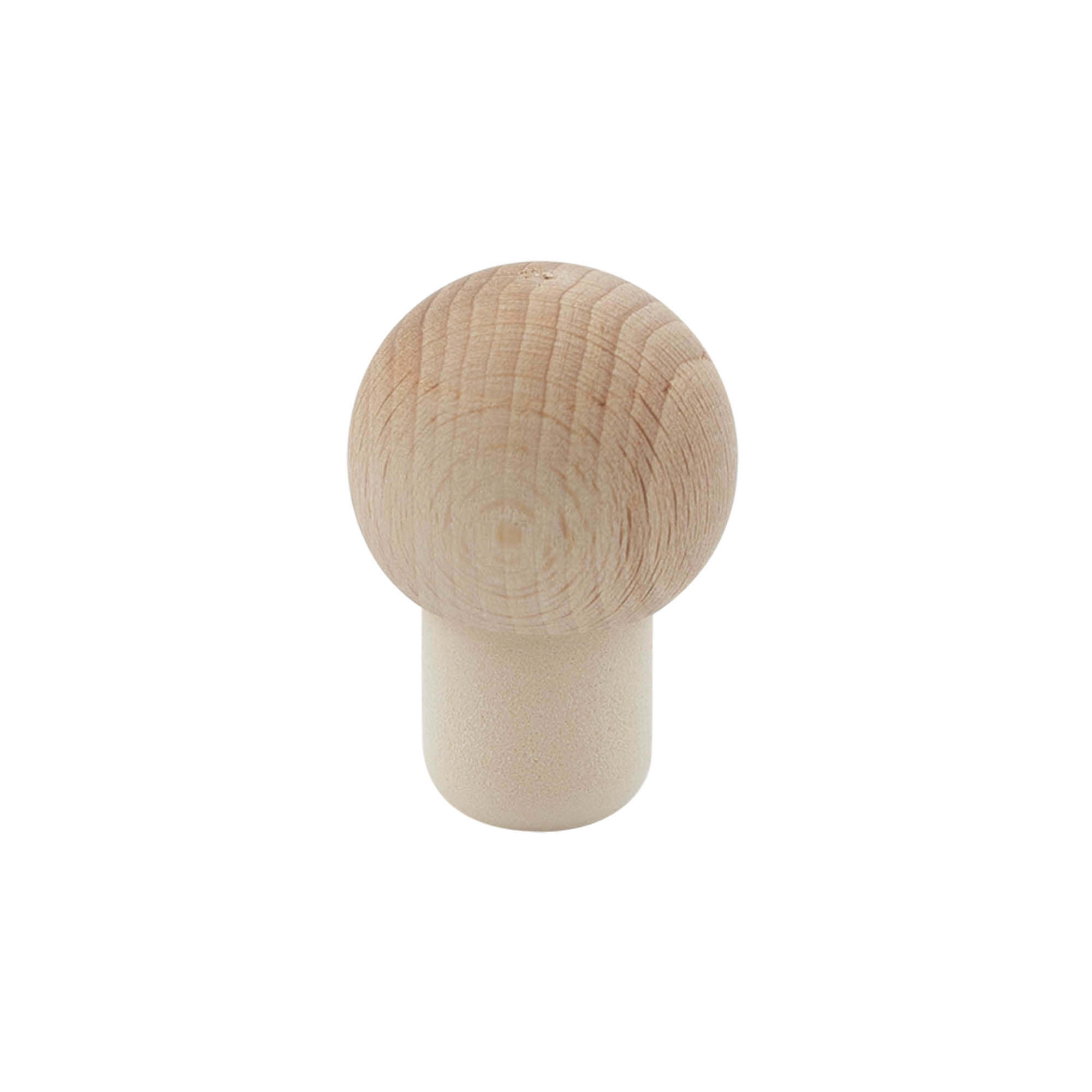 Korek z uchwytem 19 mm 'Kugel', drewno/plastik, do otworu: korek