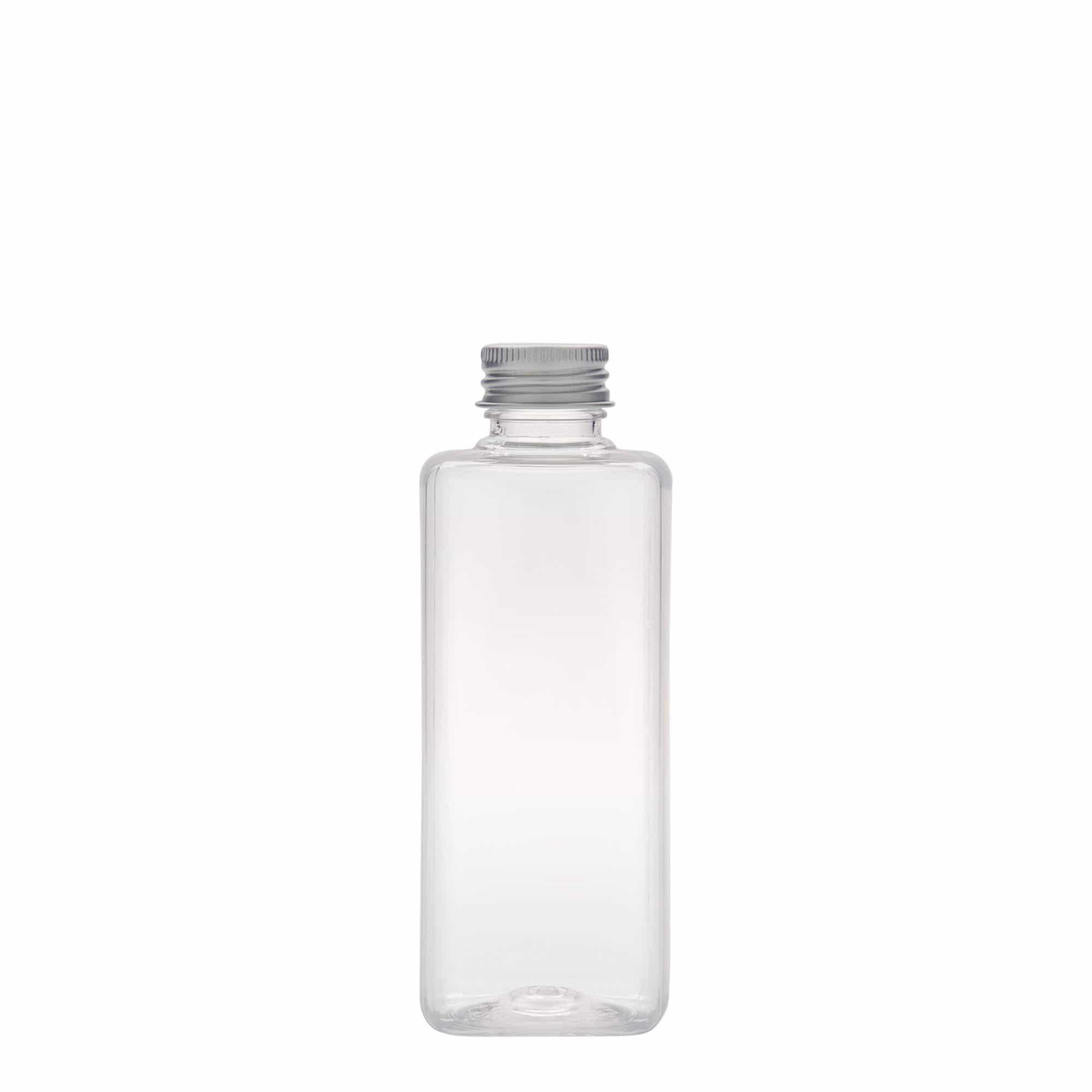 200 ml butelka PET „Karl”, kwadratowa, plastik, gwint: 24/410