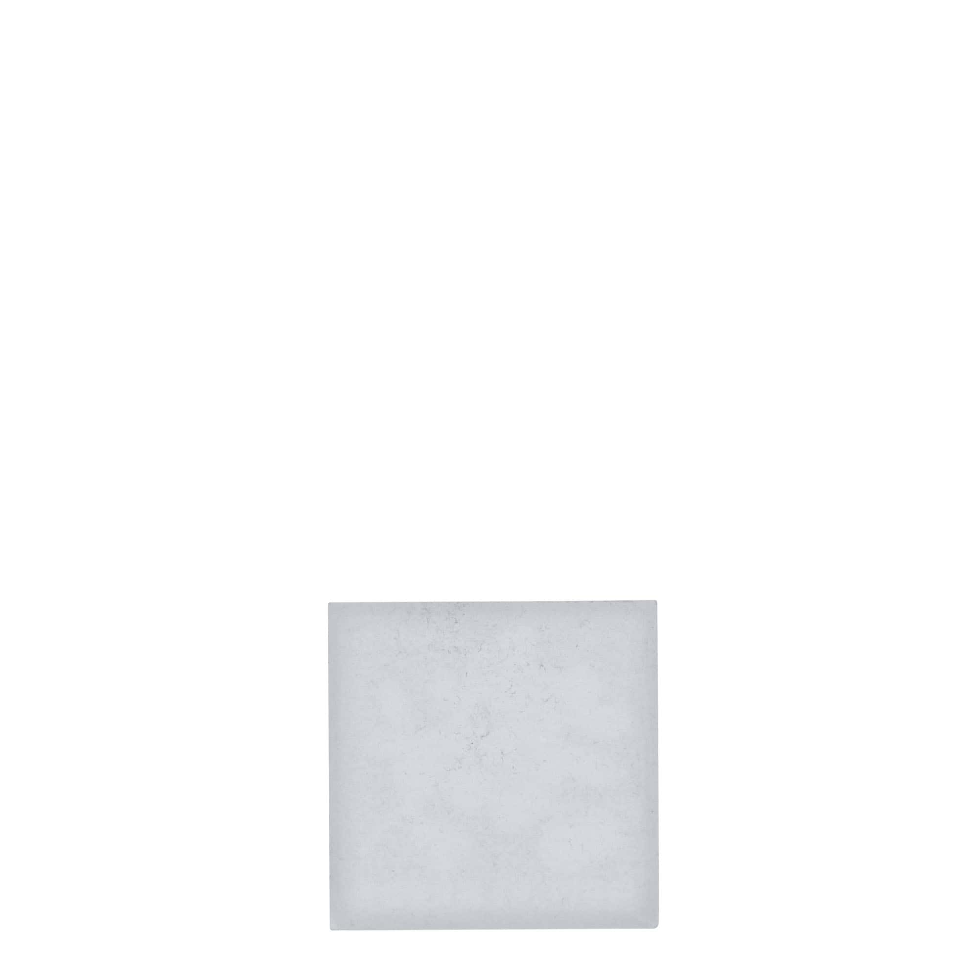 Etykieta cynowa „Jagoda”, kwadratowa, metalowa, srebrna Etykieta cynowa „Jagoda”, kwadratowa, metalowa, srebrna