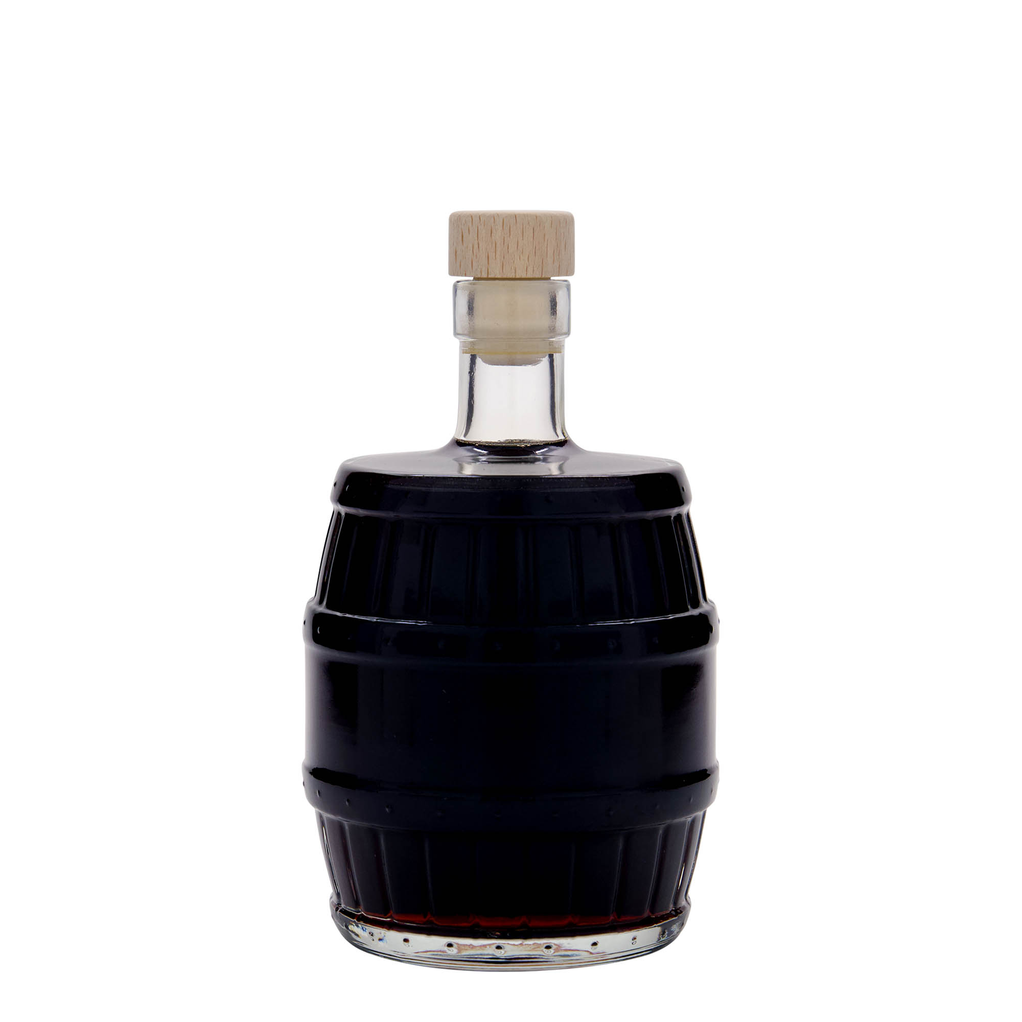 500 ml butelka szklana „beczka”, otwór: korek 500 ml butelka szklana „beczka”, otwór: korek