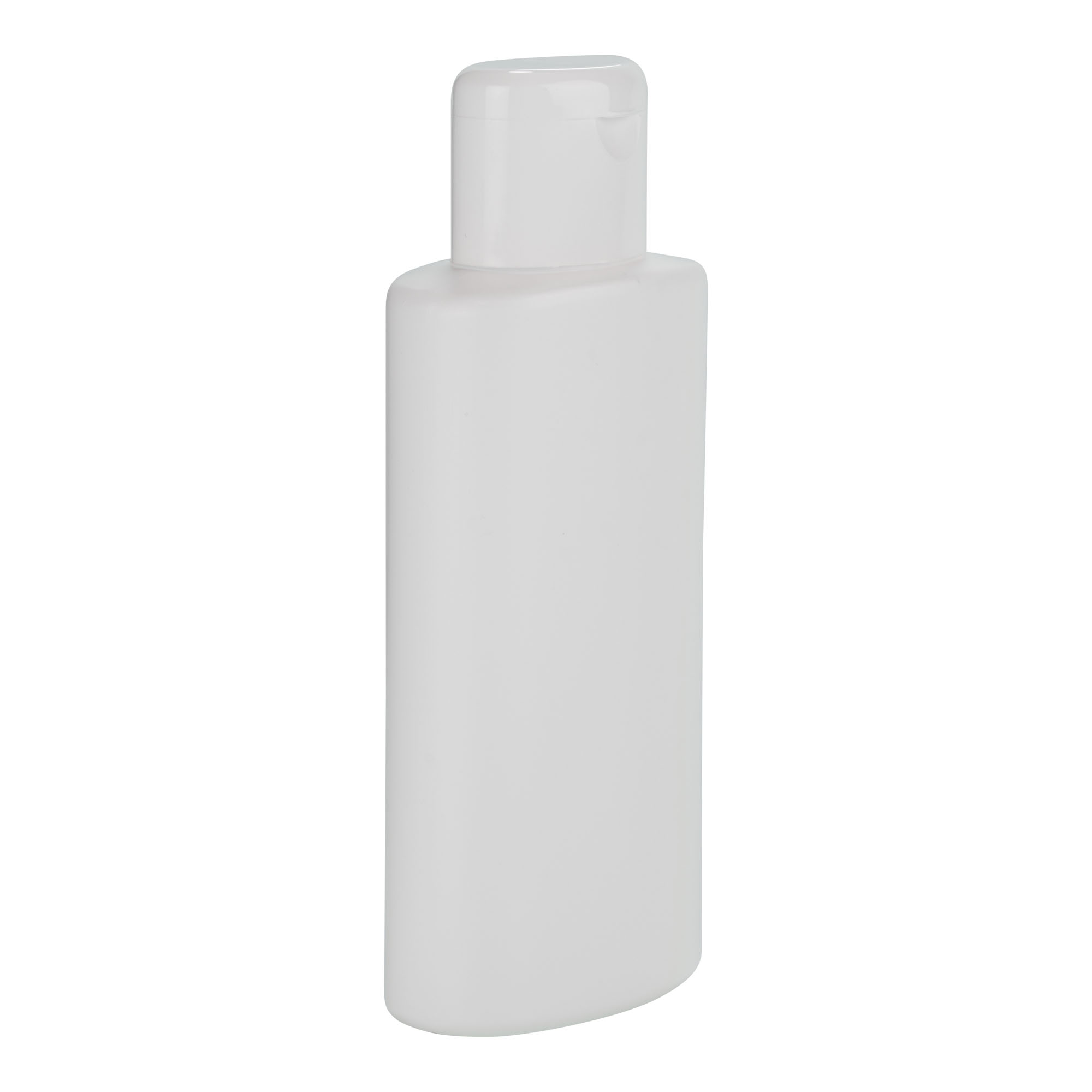 250 ml butelka plastikowa 'Indy', owalna, HDPE, biała, gwintowany korek 250 ml butelka plastikowa 'Indy', owalna, HDPE, biała, gwintowany korek