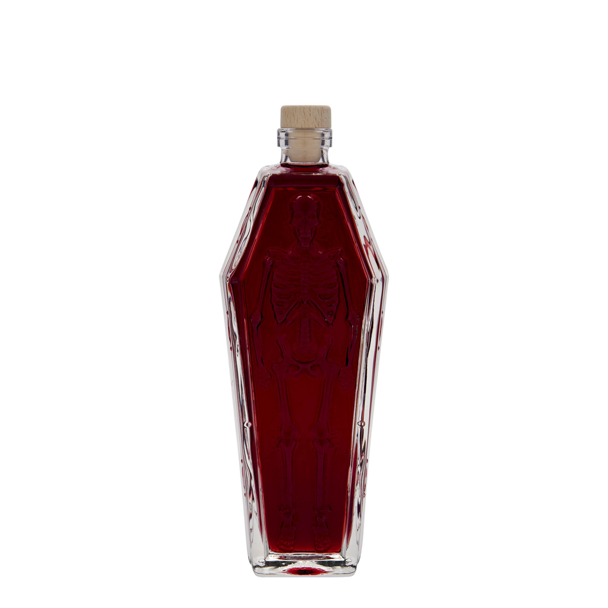 200 ml butelka szklana „trumna”, otwór: korek 200 ml butelka szklana „trumna”, otwór: korek