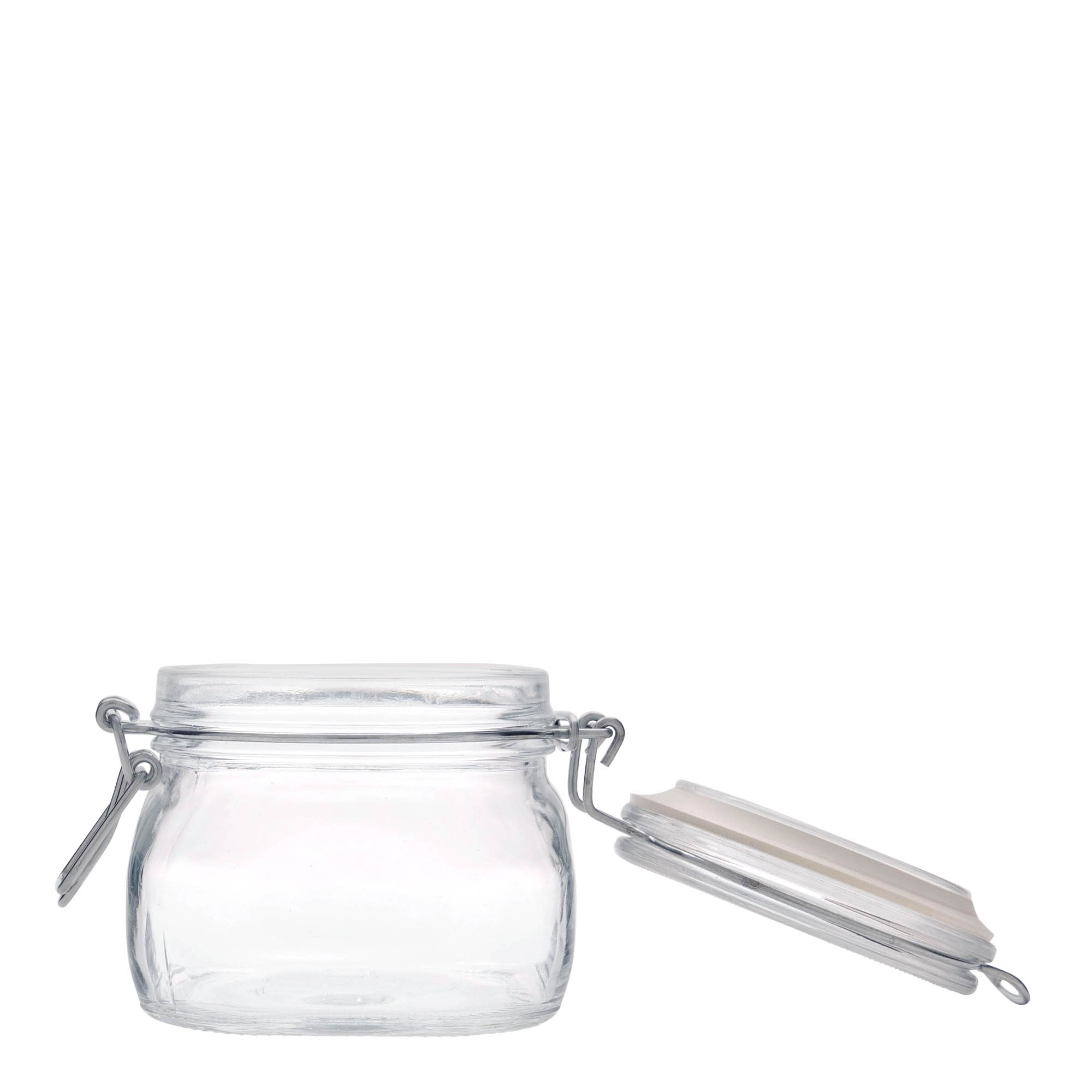 500 ml słoik z drucianym zamknięciem „Fido”, kwadratowy, otwór: zamknięcie drucianym zamkiem 500 ml słoik z drucianym zamknięciem „Fido”, kwadratowy, otwór: zamknięcie drucianym zamkiem