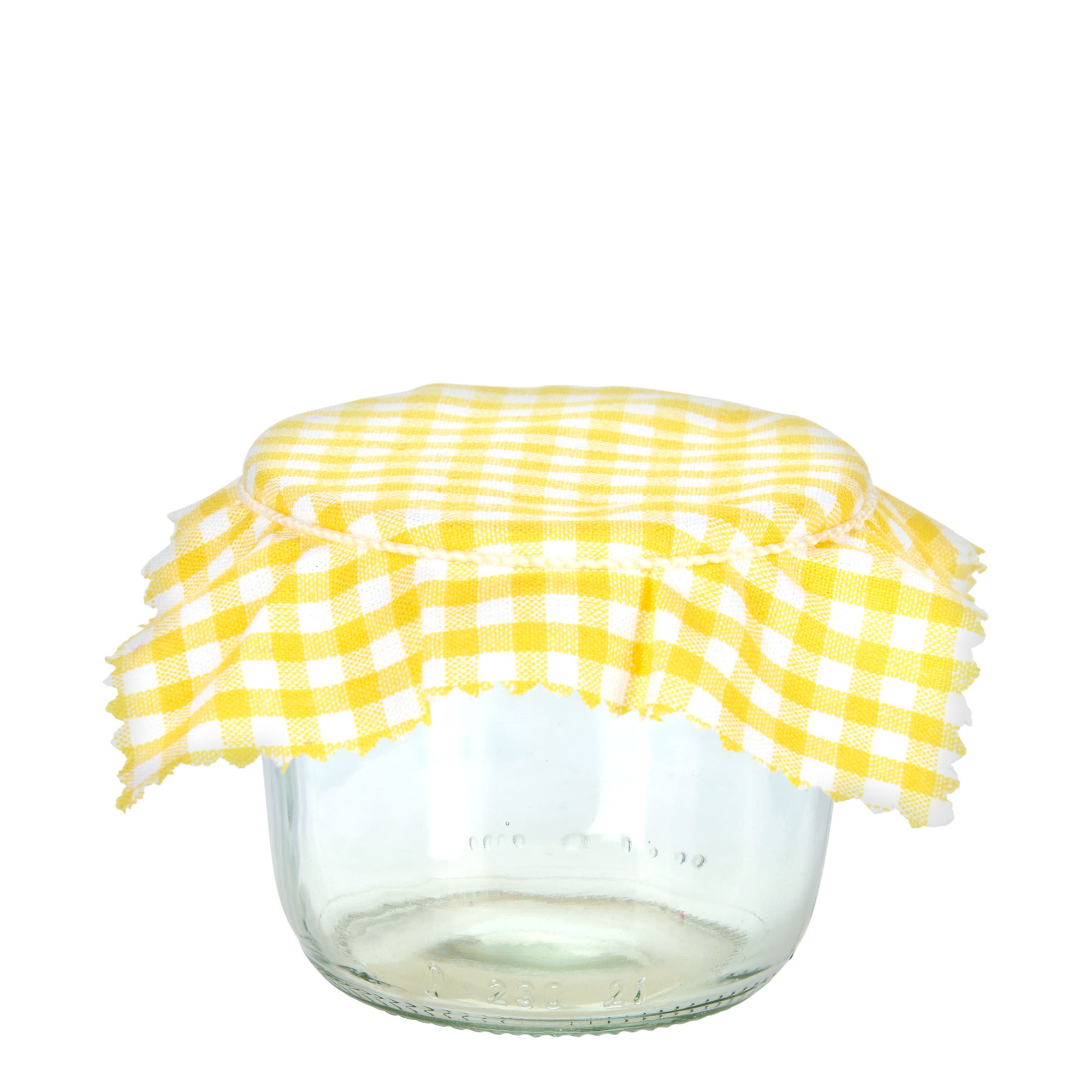 Kwadratowa serwetka materiałowa w kratkę 12x12, tekstylna, żółta, gwint: TO38-TO53