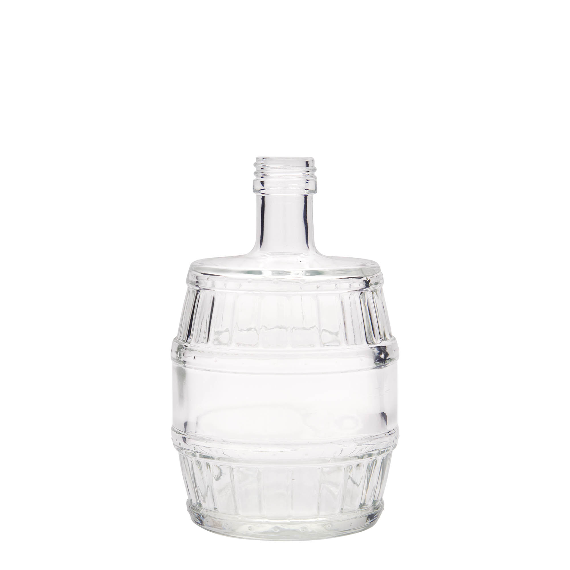 500 ml butelka szklana „beczka”, gwint: PP 28 500 ml butelka szklana „beczka”, gwint: PP 28