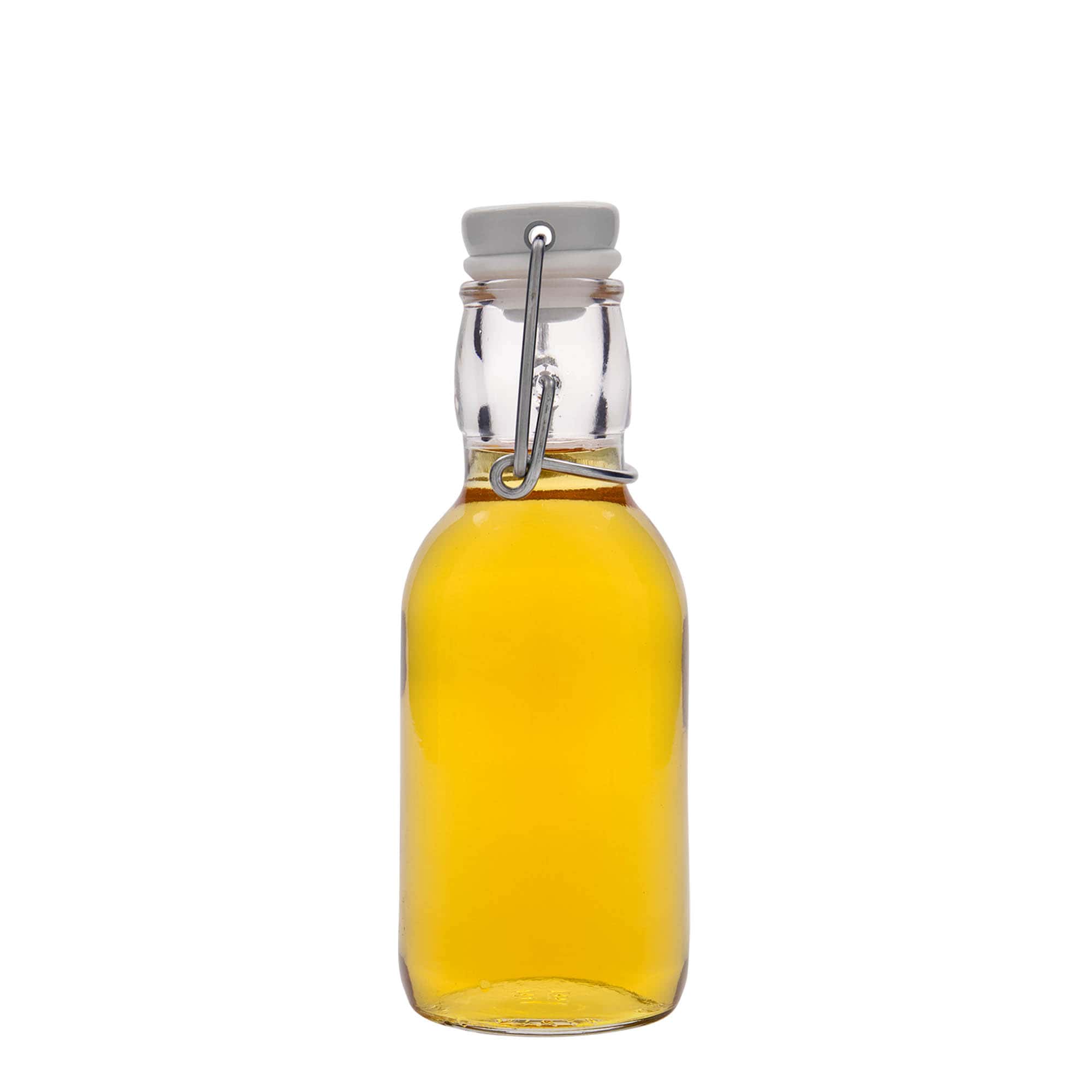 250 ml butelka szklana 'Emilia', otwór: zamknięcie na zatrzask 250 ml butelka szklana 'Emilia', otwór: zamknięcie na zatrzask