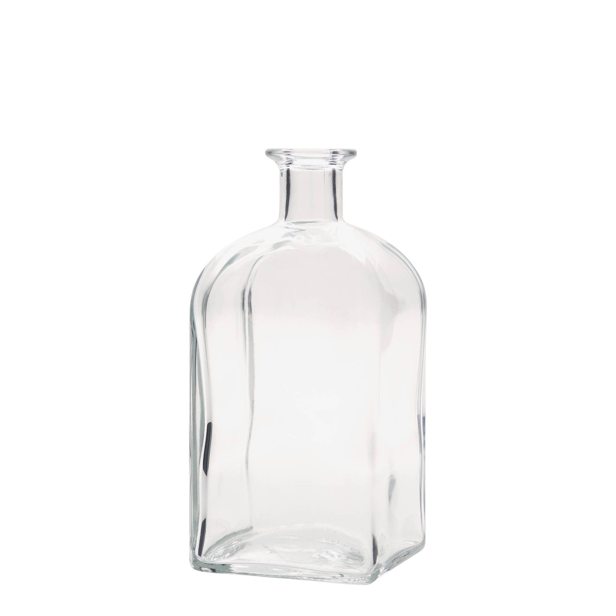 700 ml butelka szklana Apotheker Carré, kwadratowa, otwór: korek 700 ml butelka szklana Apotheker Carré, kwadratowa, otwór: korek