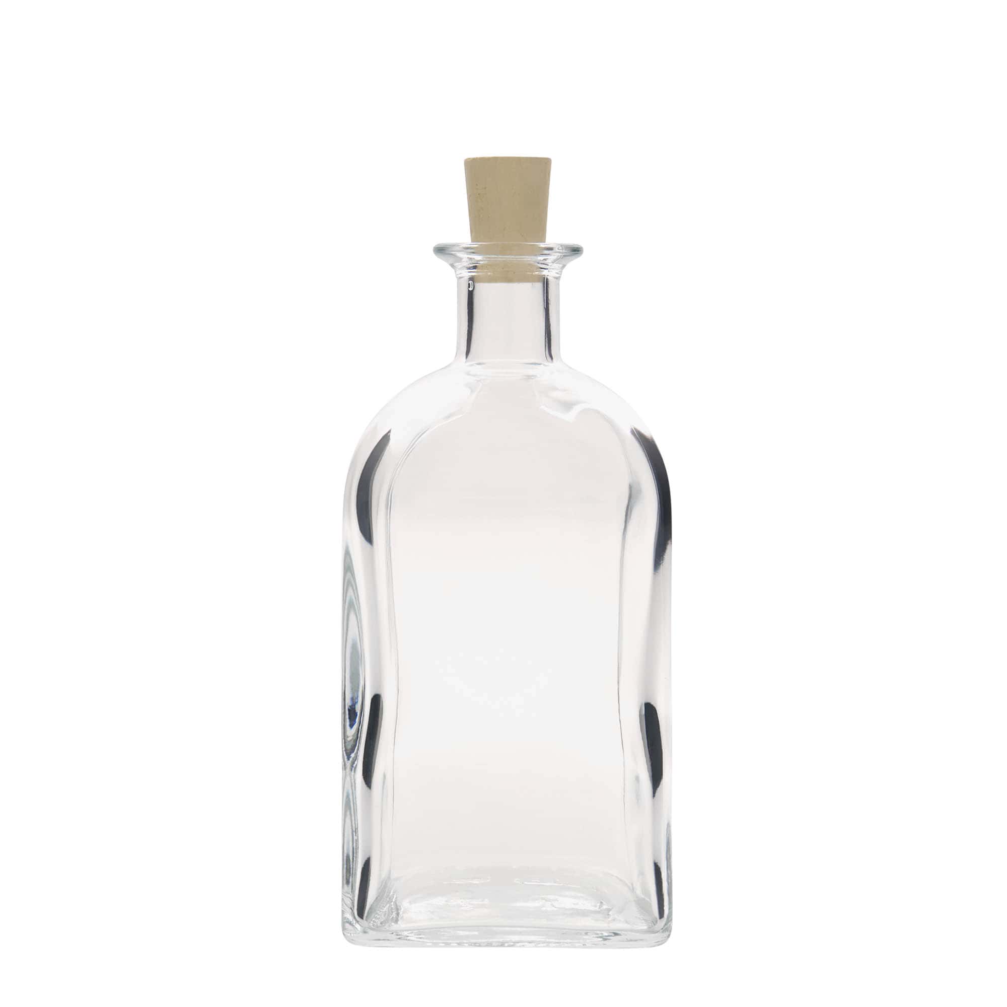 700 ml butelka szklana Apotheker Carré, kwadratowa, otwór: korek