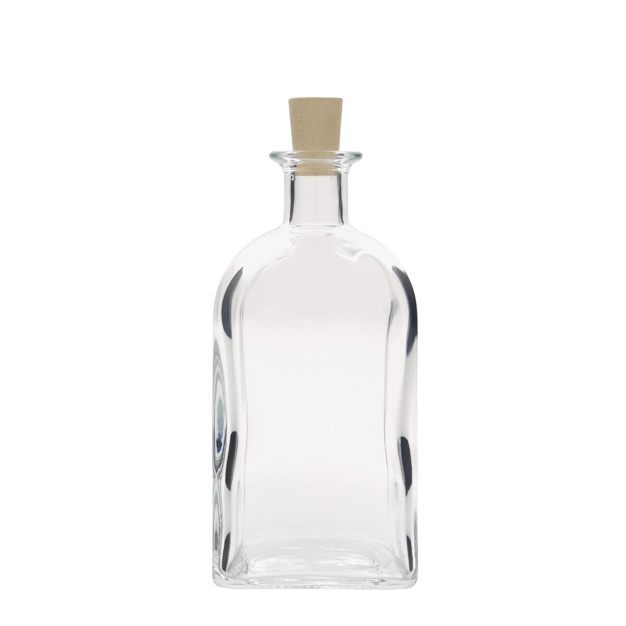 700 ml butelka szklana Apotheker Carré, kwadratowa, otwór: korek