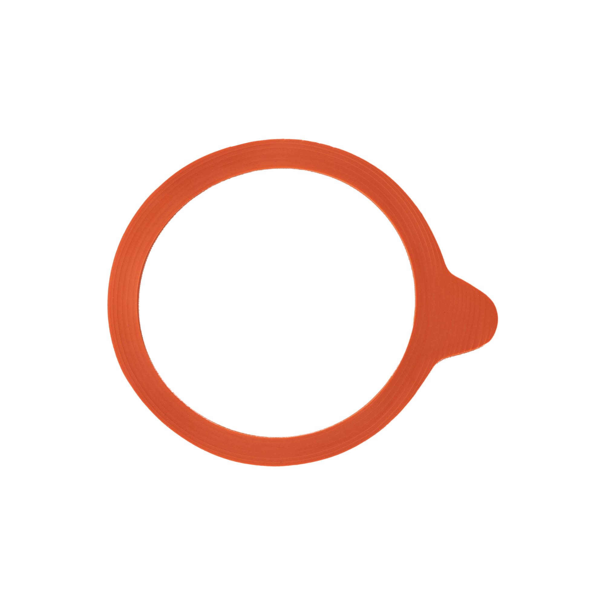 Pierścień do wekowania WECK RR80, czerwony, krawędź: zaokrąglona