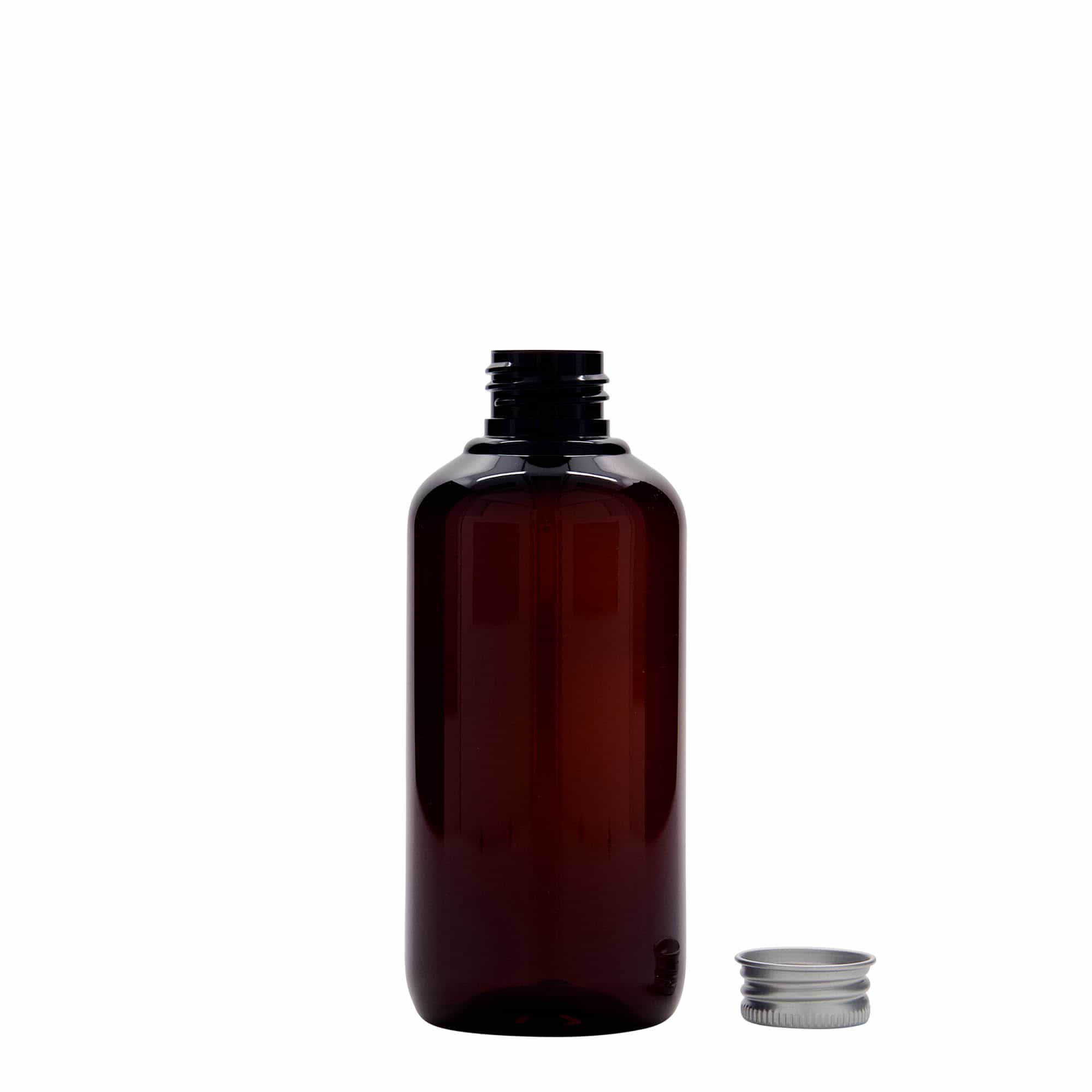 200 ml butelka z tworzywa sztucznego z recyklingu 'Victor’s Best', PCR, kolor brązowy, zamknięcie: 24/410