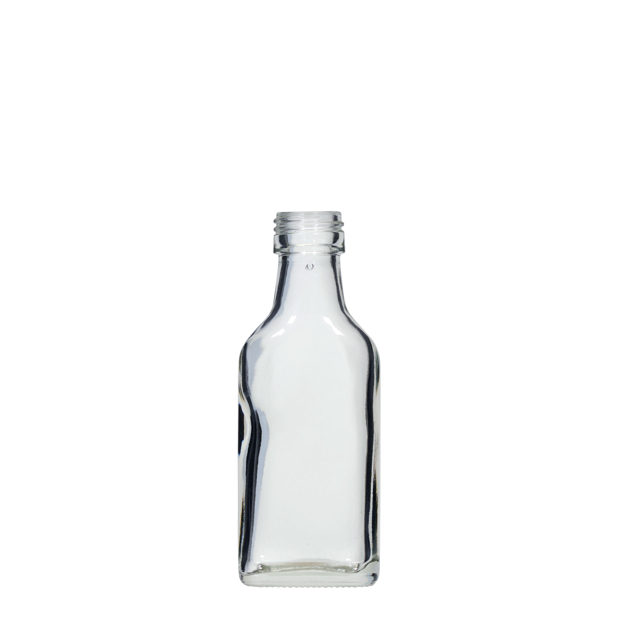 40 ml butelka kieszonkowa, prostokątna, gwint: PP 22 40 ml butelka kieszonkowa, prostokątna, gwint: PP 22