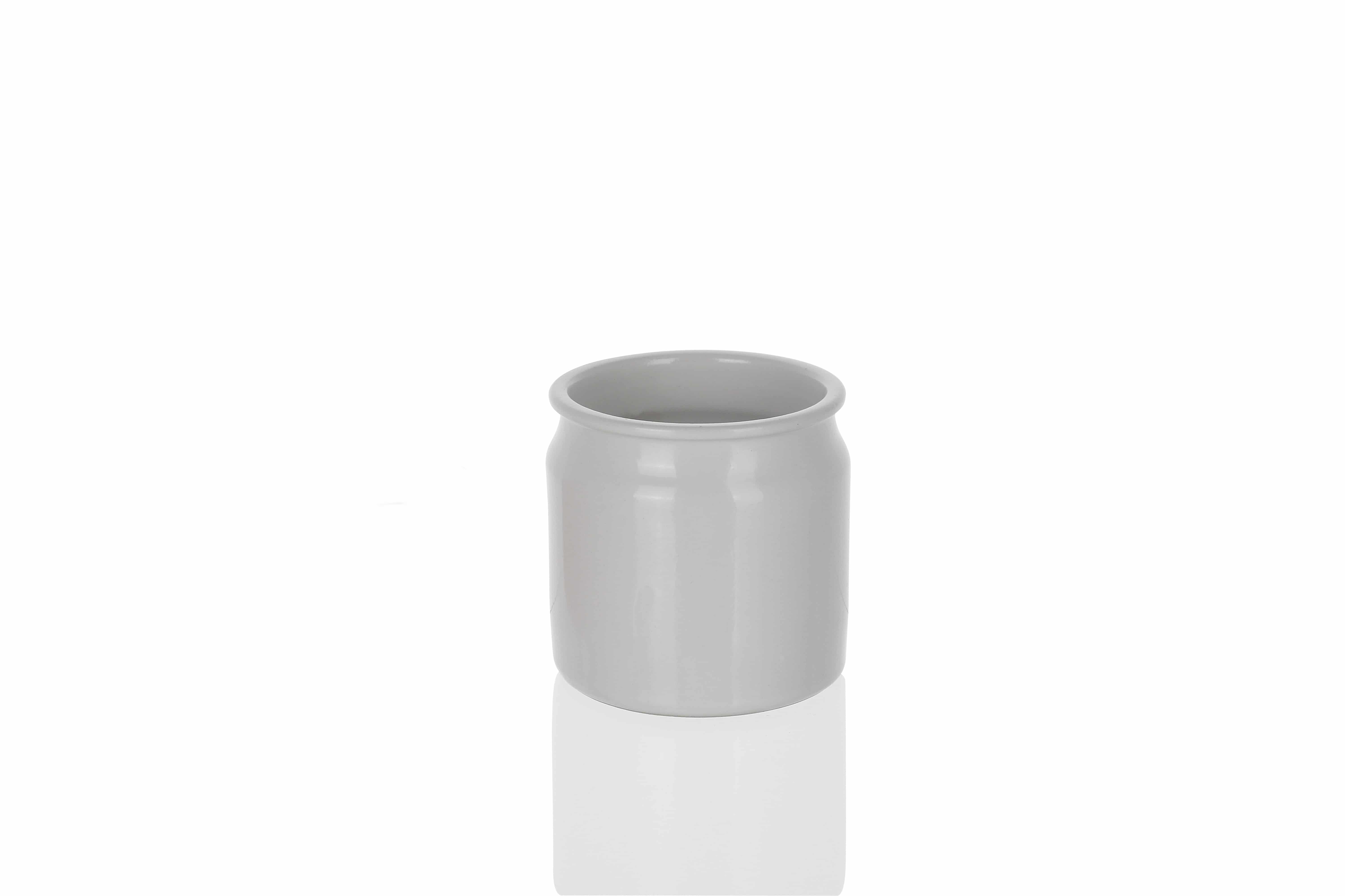 160 ml słoiczek kamionkowy, ceramika, kolor biały, zamknięcie: korek