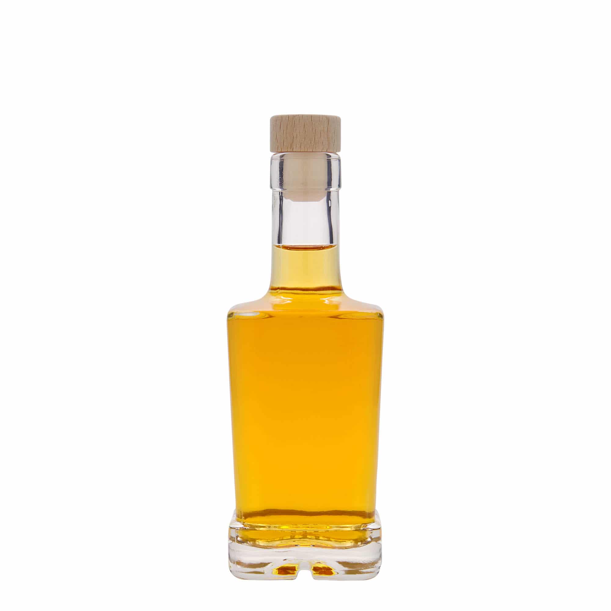 250 ml butelka szklana 'Rene', kwadratowa, szyjka: korek
