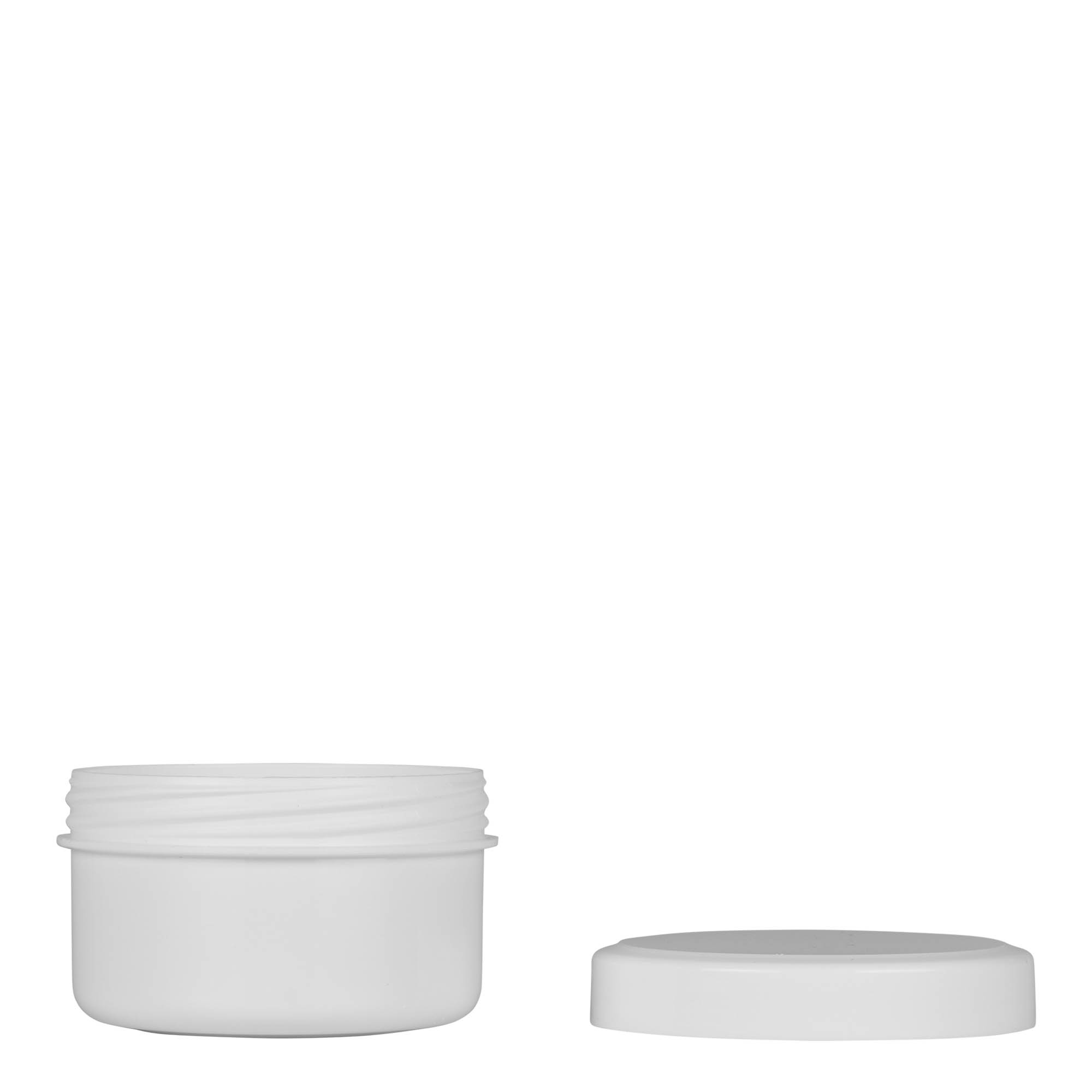 60 ml plastikowy pojemnik „White Line”, PP, biały, wylot: zakręcana nakrętka