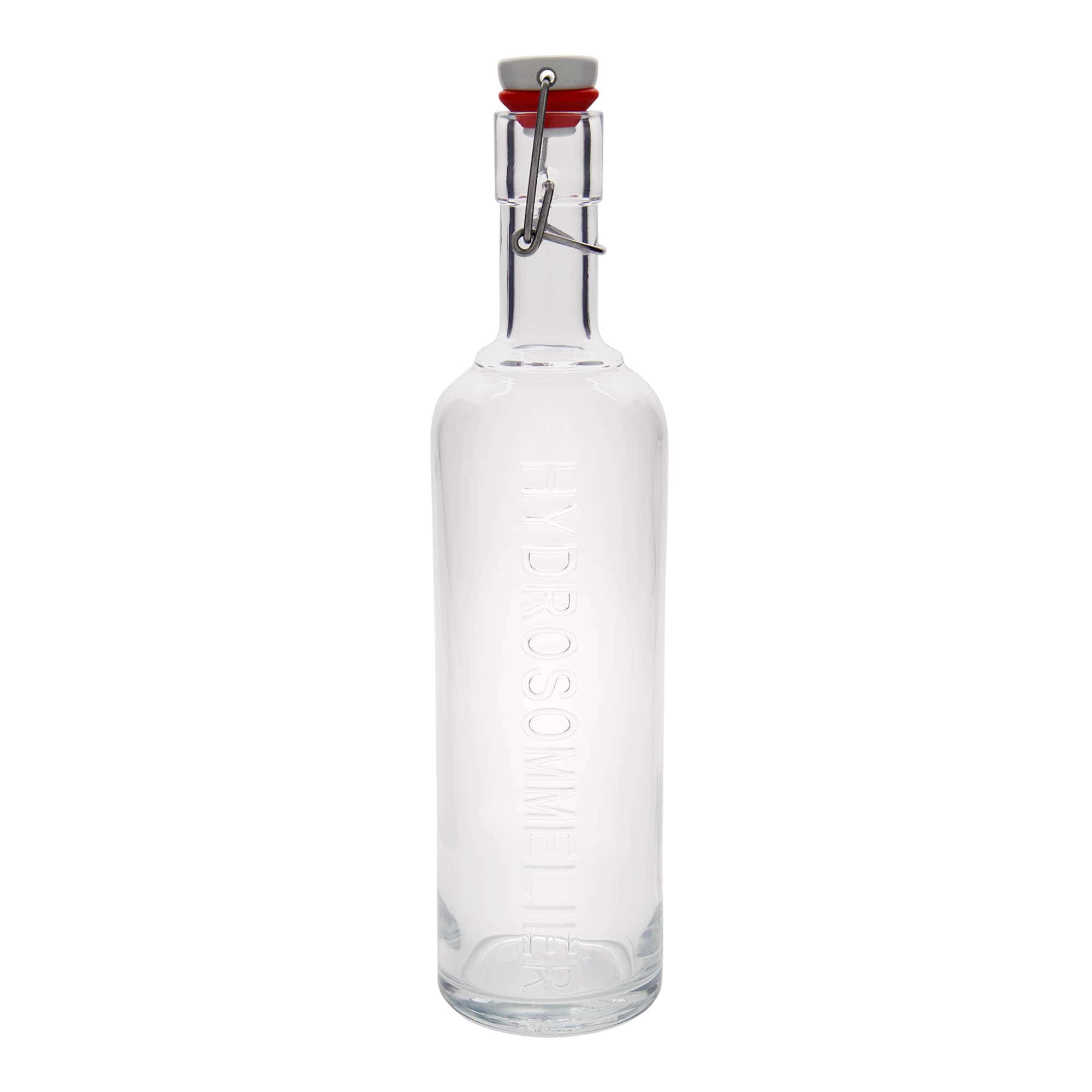 1.000 ml butelka szklana 'Optima Hydrosommelier', wylot: z zamknięciem na klips