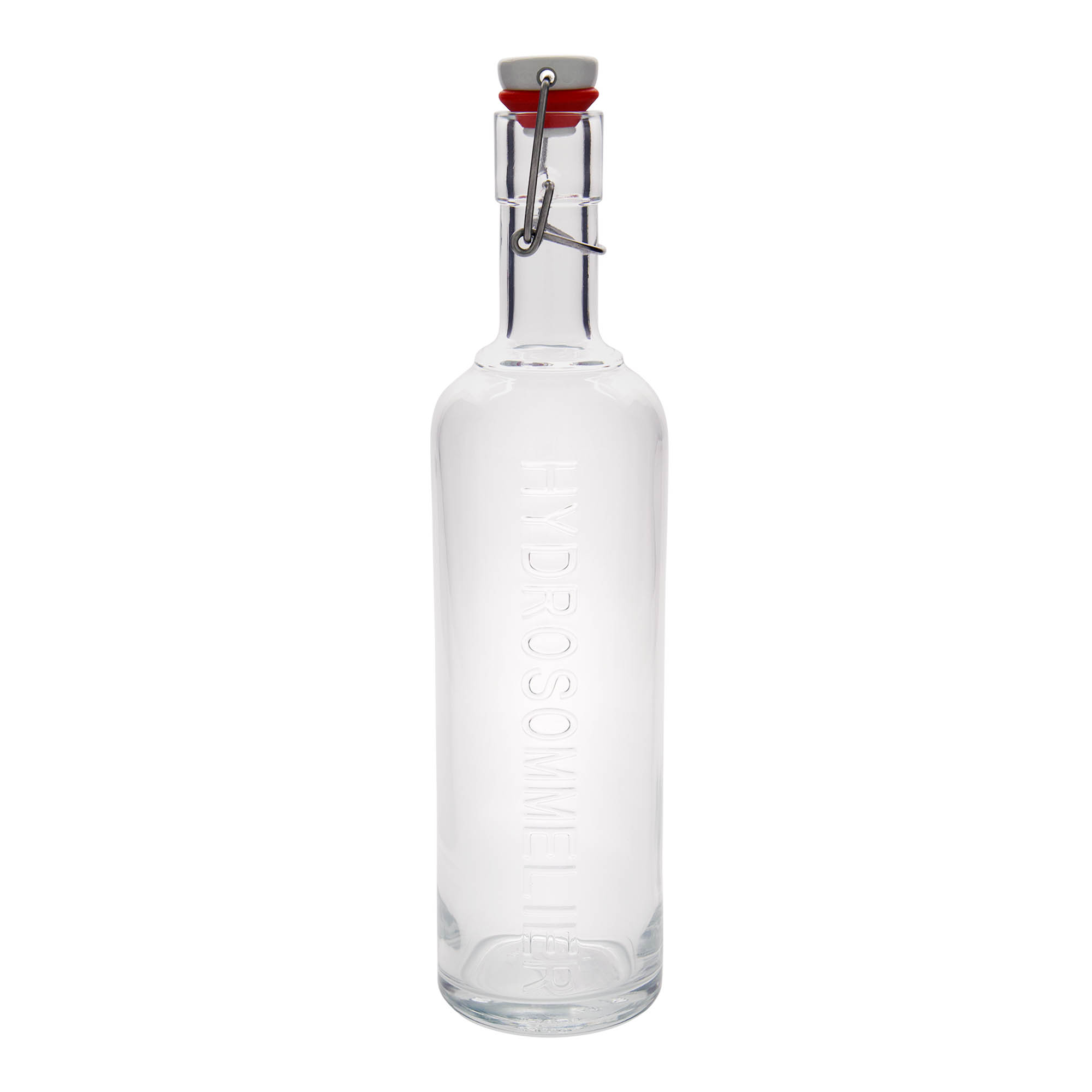 1.000 ml butelka szklana 'Optima Hydrosommelier', wylot: z zamknięciem na klips 1.000 ml butelka szklana 'Optima Hydrosommelier', wylot: z zamknięciem na klips