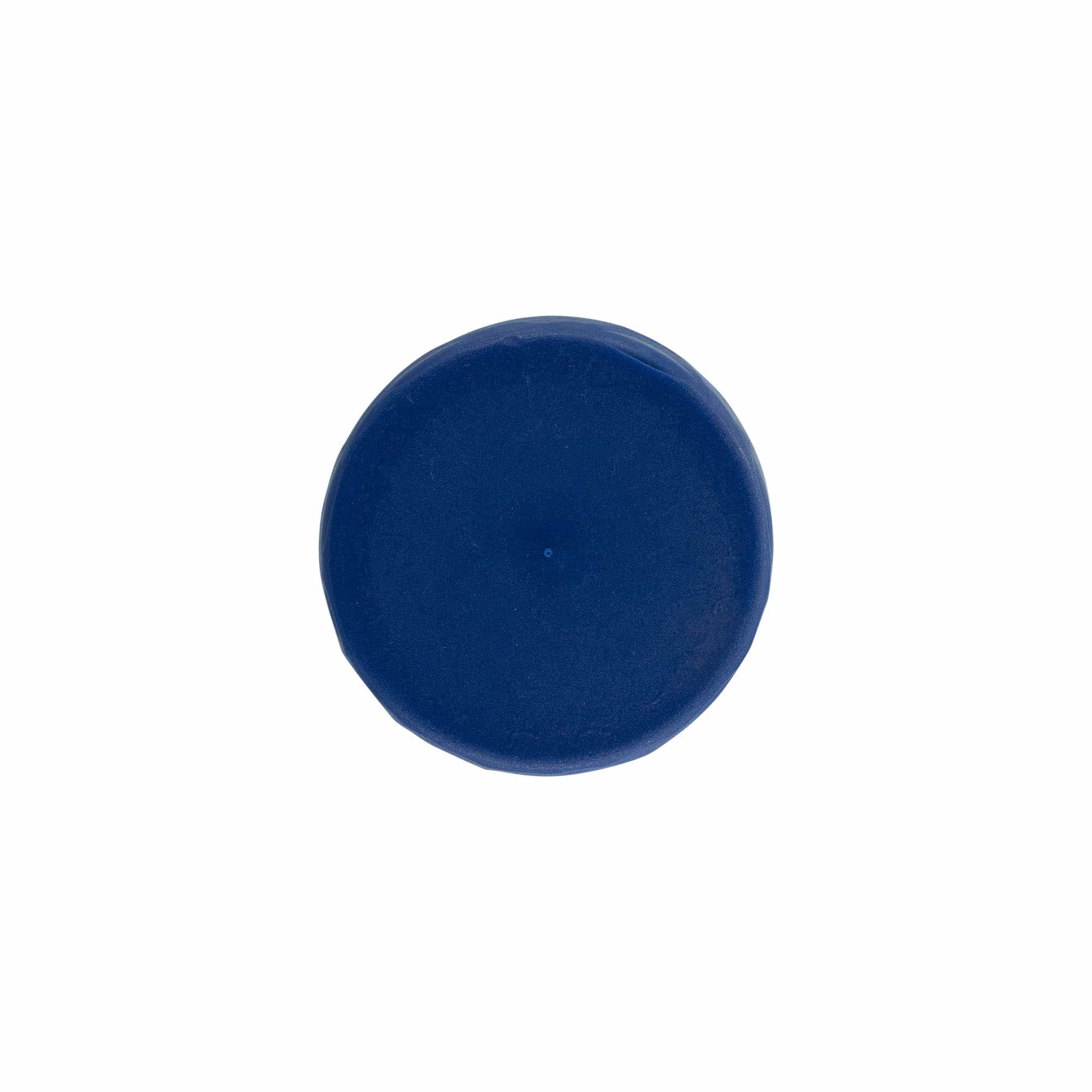 Wieczko do słoiczka kamionkowego z wąską szyjką, tworzywo sztuczne HDPE, kolor niebieski