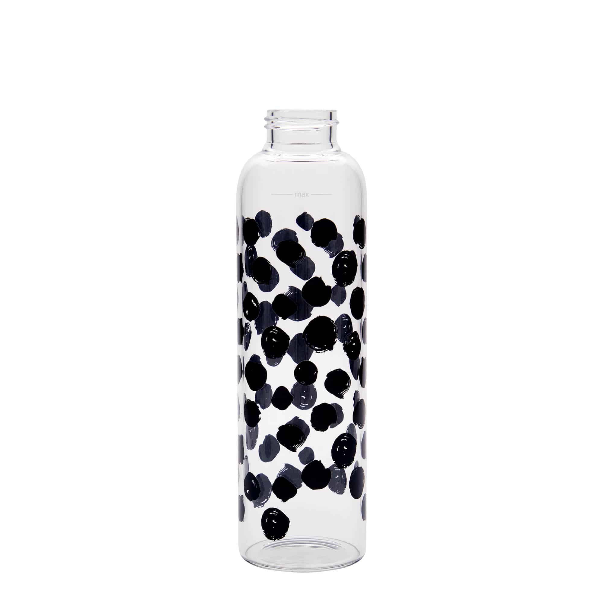 Butelka do picia 500 ml 'Perseus - Czarne kropki', otwór: zakrętka na gwint Butelka do picia 500 ml 'Perseus - Czarne kropki', otwór: zakrętka na gwint