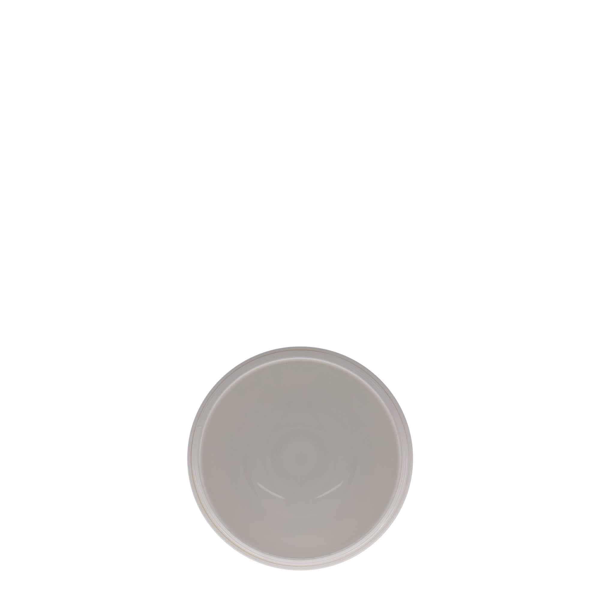 150 ml słoiczek z tworzywa sztucznego 'Bianca', PP, kolor biały, zamknięcie: zakrętka