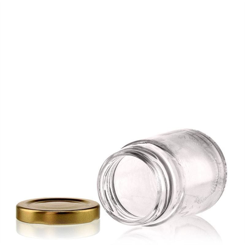 106 ml wysokie szklane naczynie okrągłe, otwór: Twist-Off (TO 48)