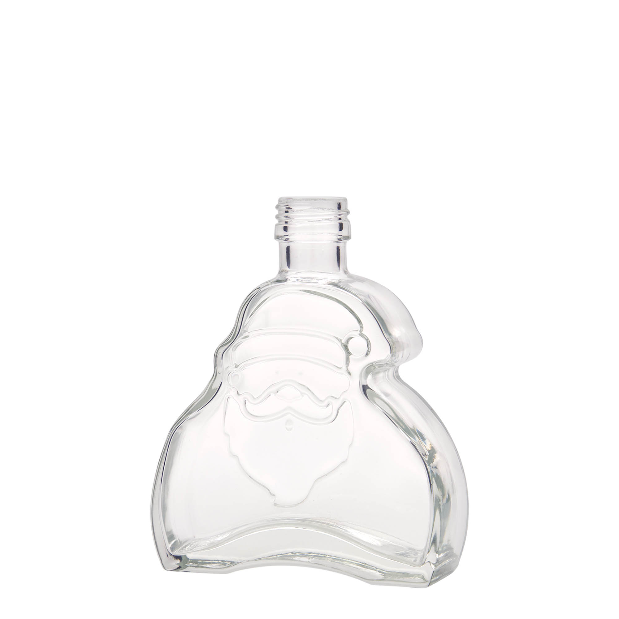Butelka szklana 200 ml „Santa Claus”, gwint: PP 28 Butelka szklana 200 ml „Santa Claus”, gwint: PP 28
