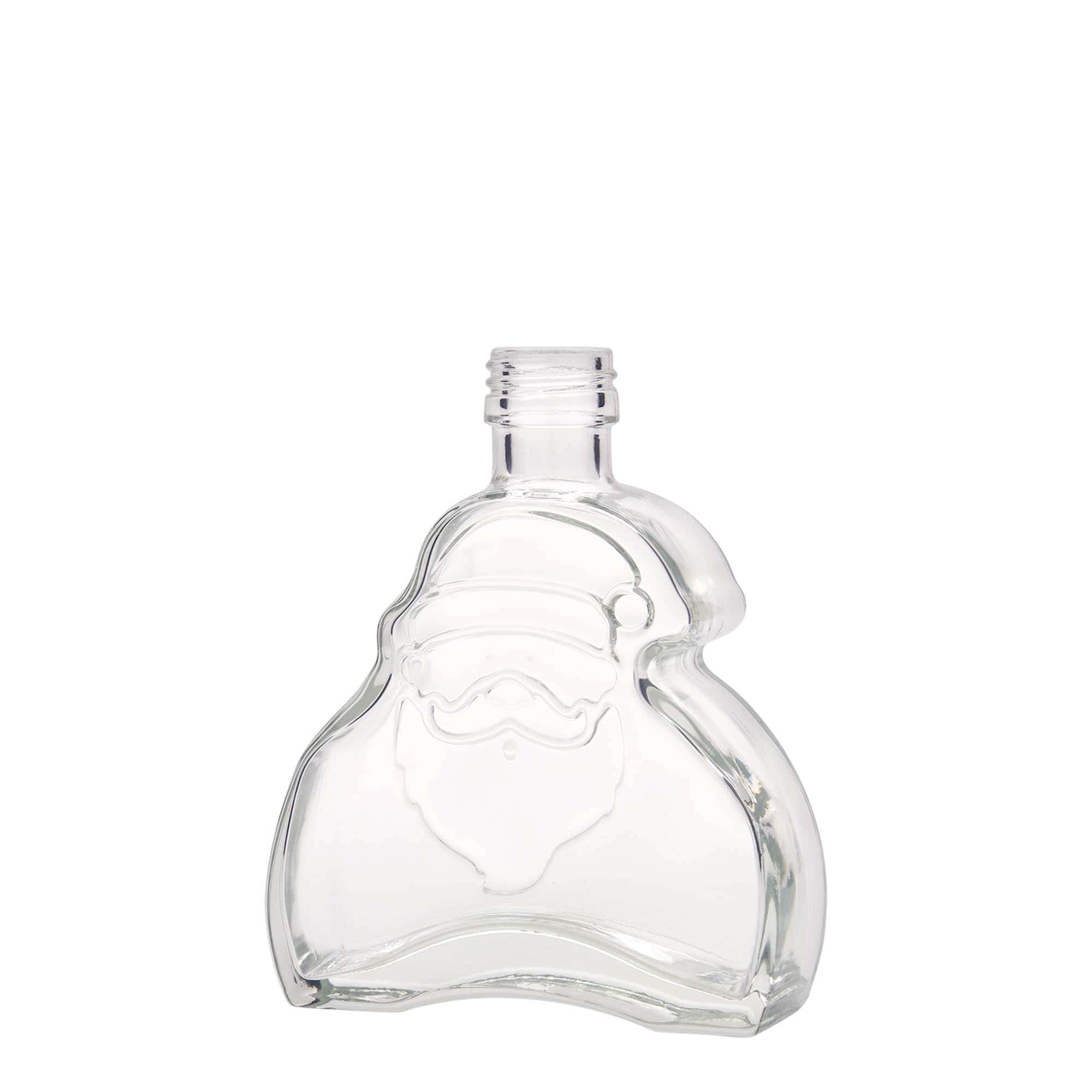 Butelka szklana 200 ml „Santa Claus”, gwint: PP 28 Butelka szklana 200 ml „Santa Claus”, gwint: PP 28