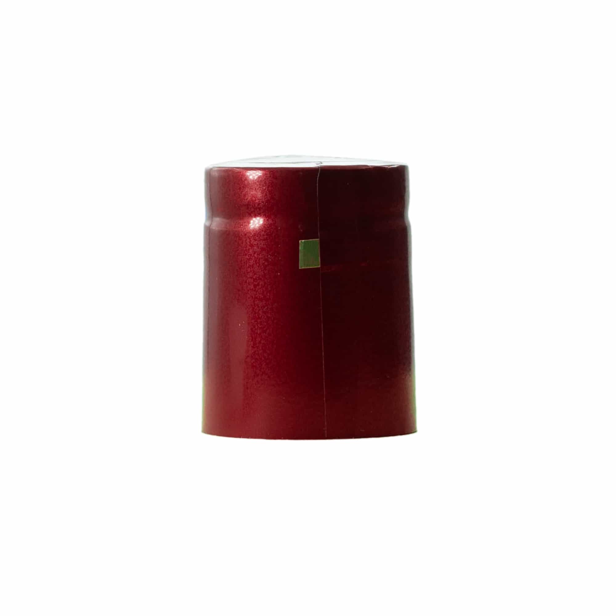 Kapturek termokurczliwy 32x41, tworzywo sztuczne PVC, kolor czerwonego wina Kapturek termokurczliwy 32x41, tworzywo sztuczne PVC, kolor czerwonego wina