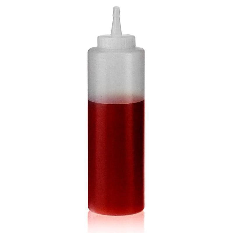 500 ml butelka na sos, tworzywo sztuczne LDPE, kolor naturalny, zamknięcie: GPI 38/400