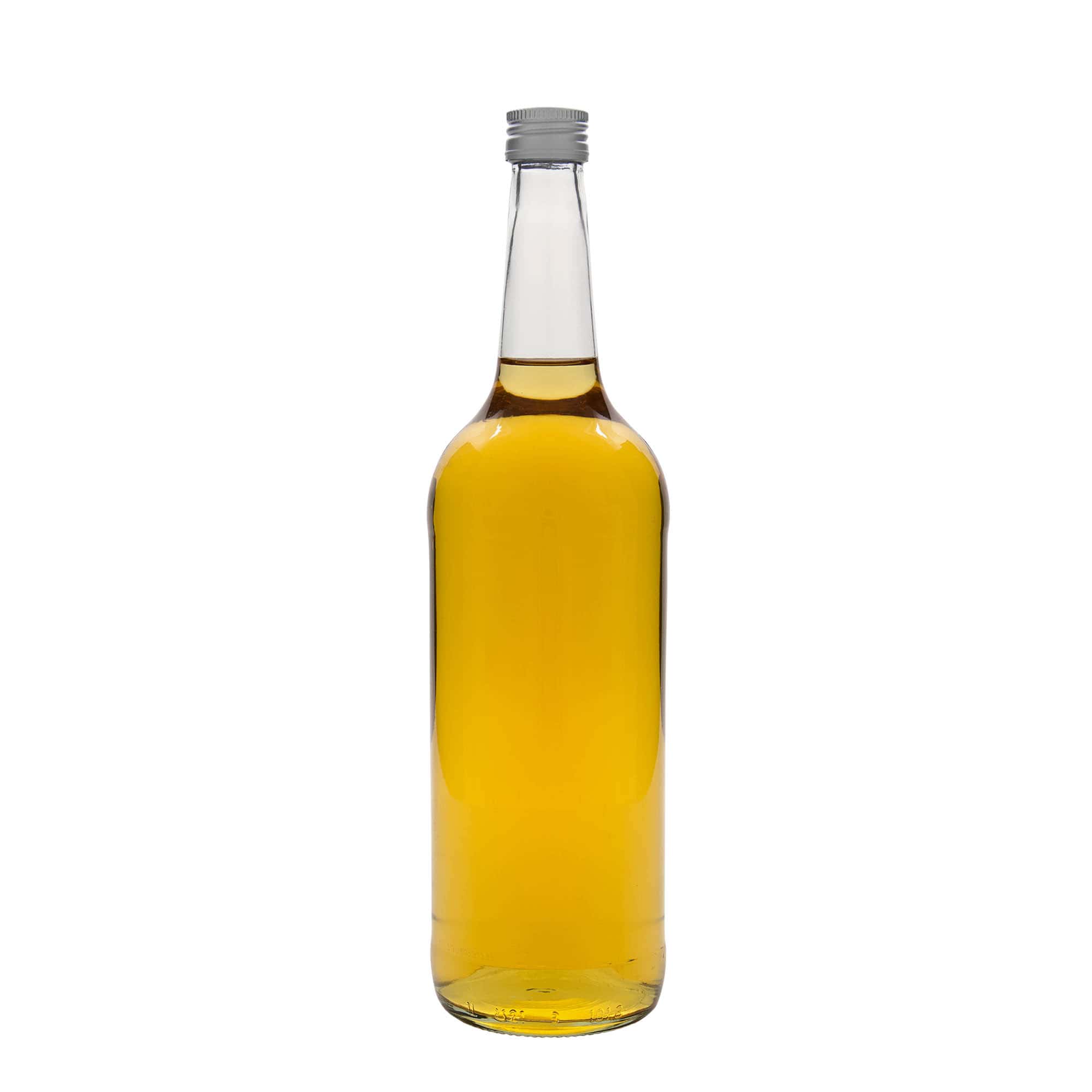 1.000 ml butelka szklana z prostą szyjką, gwint: PP 28