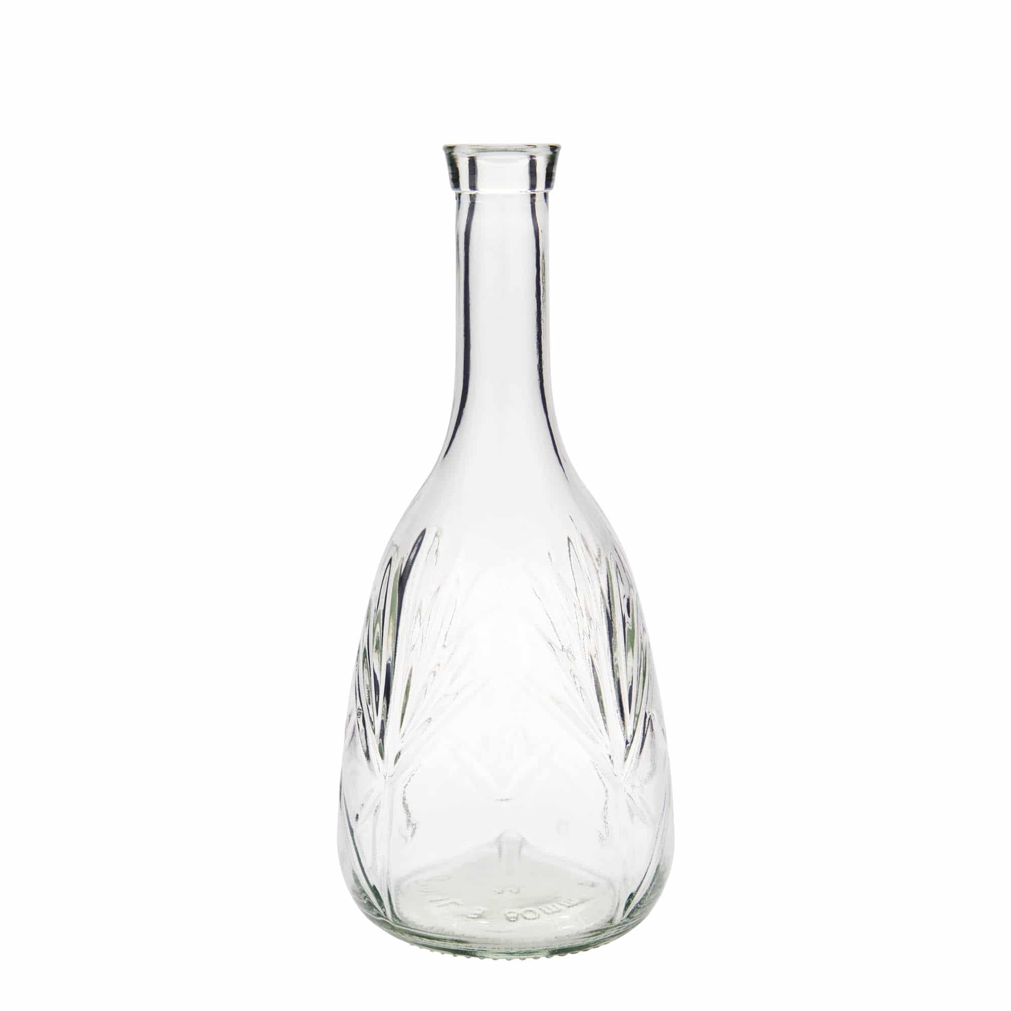1000 ml butelka szklana 'Reliefa', zamknięcie: korek 1000 ml butelka szklana 'Reliefa', zamknięcie: korek