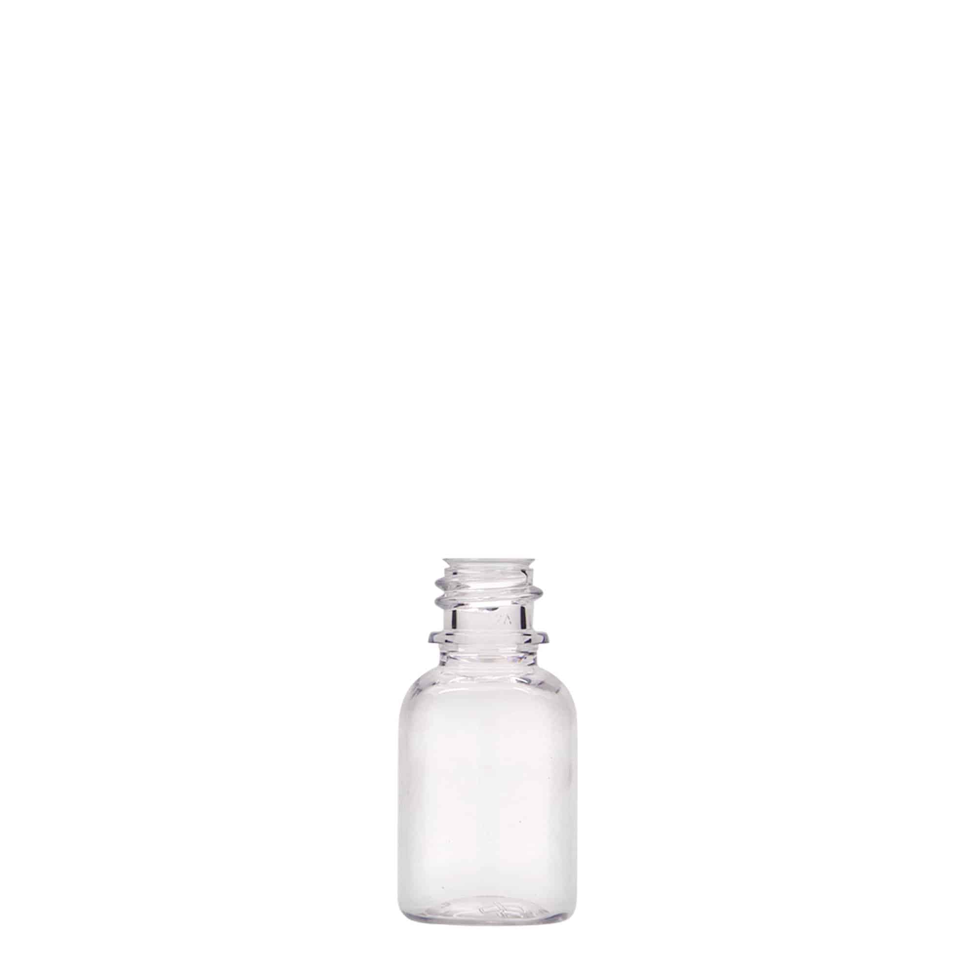 20 ml butelka medyczna PET „Easy Living”, tworzywo sztuczne, gwint: DIN 18