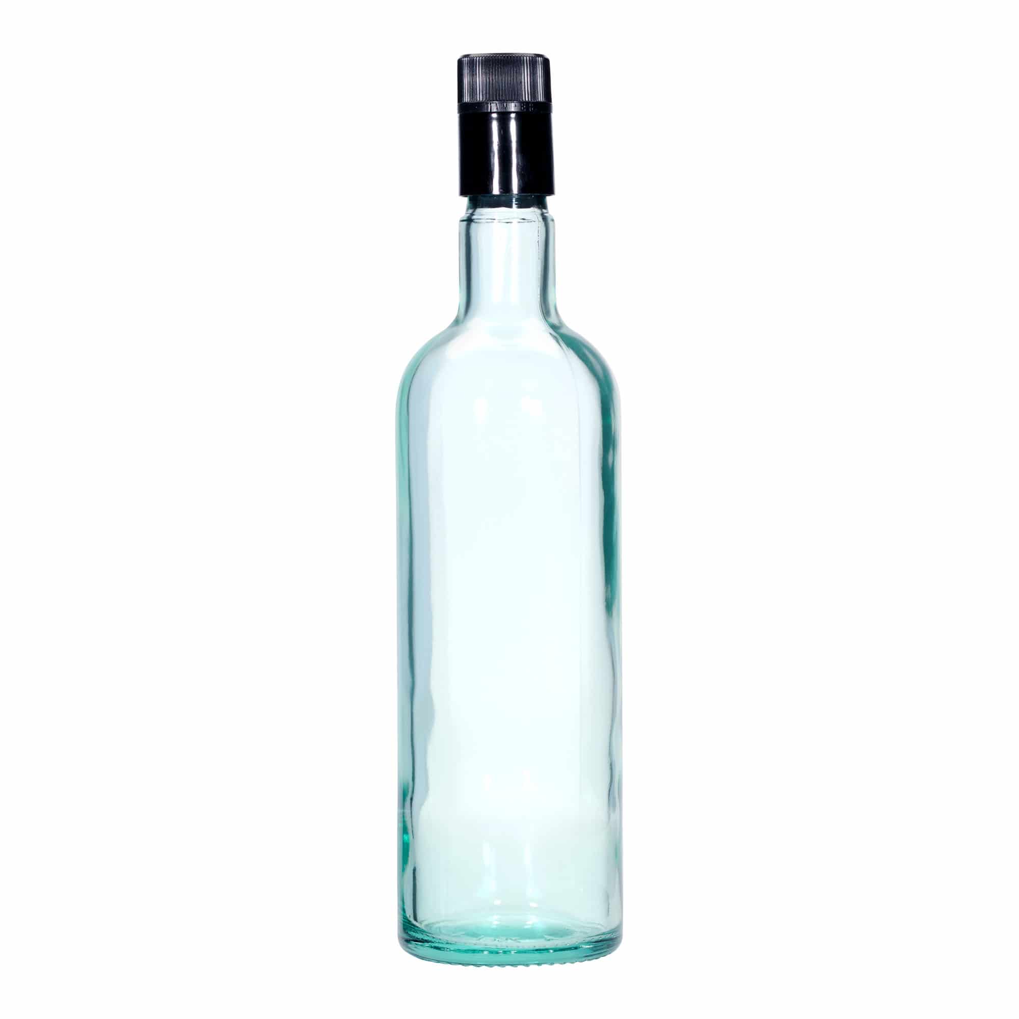 750 ml butelka na ocet/olej 'Willy New', szkło, kolor zielony jasny, zamknięcie: DOP