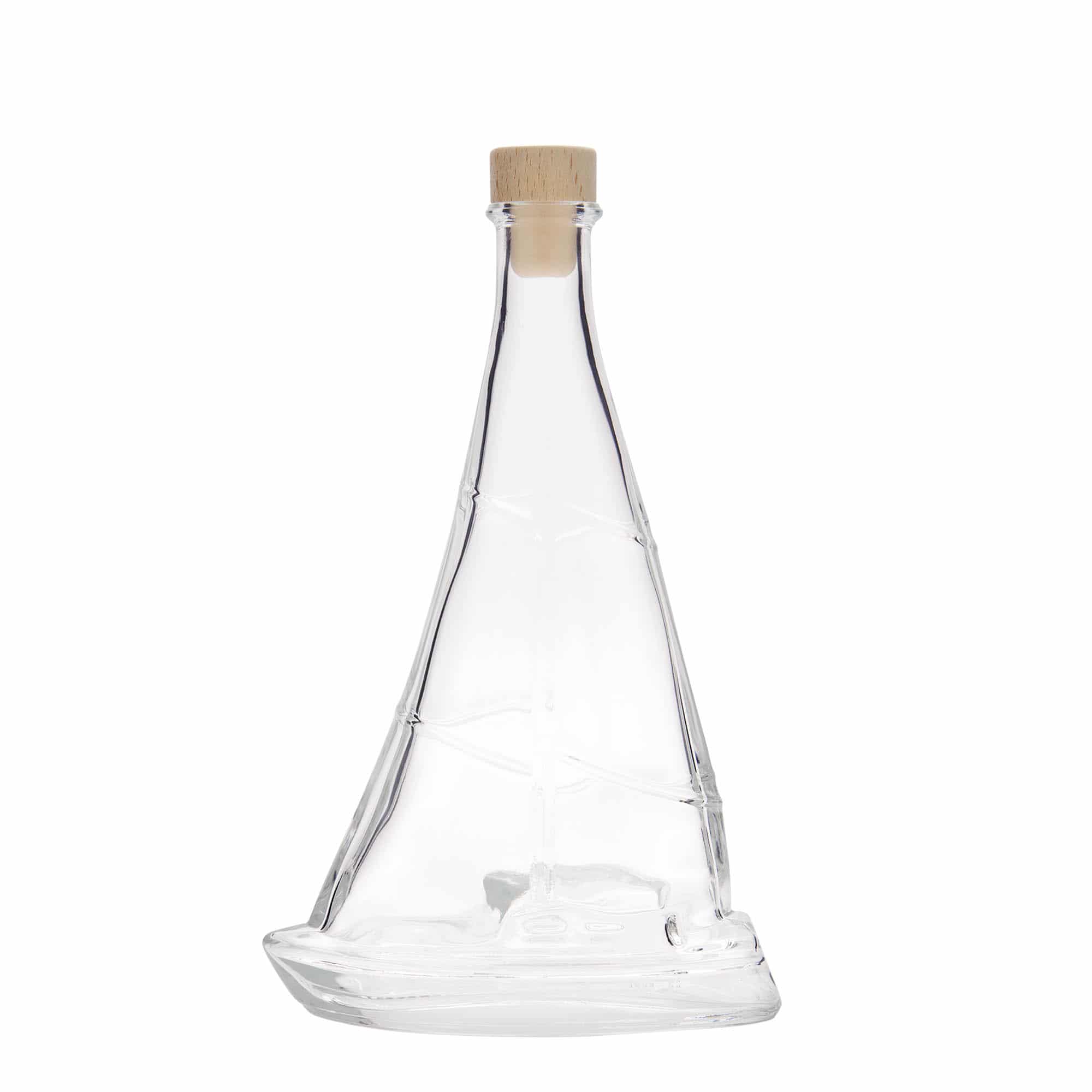 350 ml butelka szklana 'Żaglówka', zamknięcie: korek