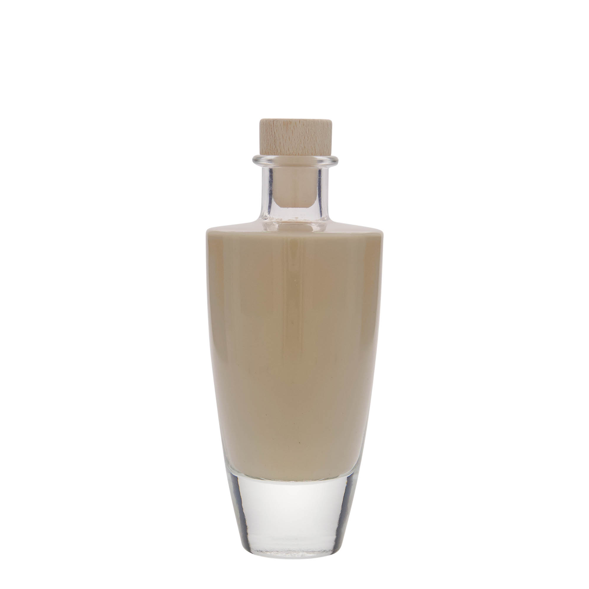 200 ml butelka szklana 'Vanessa', owalna, otwór: korek 200 ml butelka szklana 'Vanessa', owalna, otwór: korek